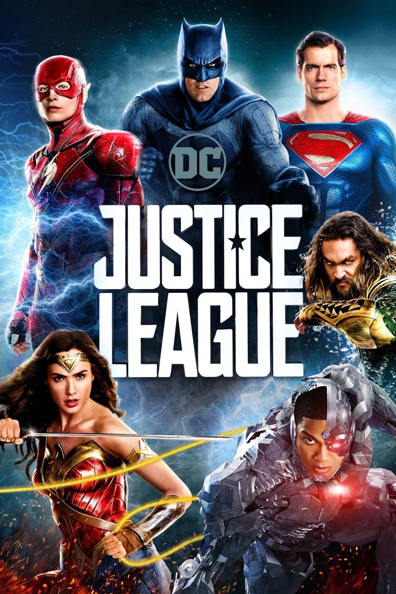 Poster chính thức của phim Phim Hành Động, Phim Phiêu Lưu "Liên Minh Công Lý" (Justice League - 2017), với sự tham gia của diễn viên Ben Affleck và Henry Cavill.