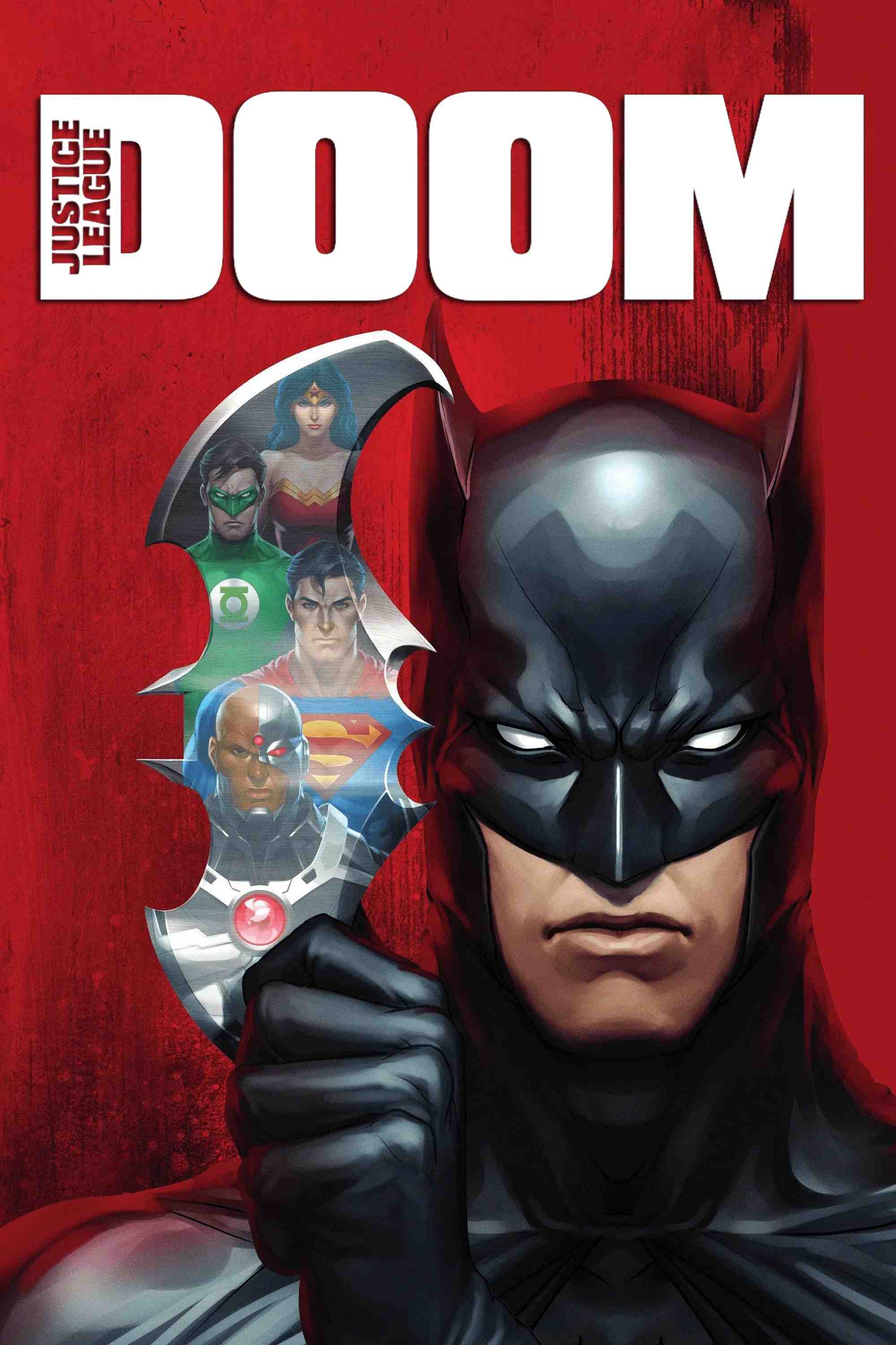 Poster chính thức của phim Phim Hành Động, Phim Hoạt Hình "Liên Minh Công Lý: Phán Quyết" (Justice League: Doom - 2012), với sự tham gia của diễn viên Kevin Conroy và Tim Daly.