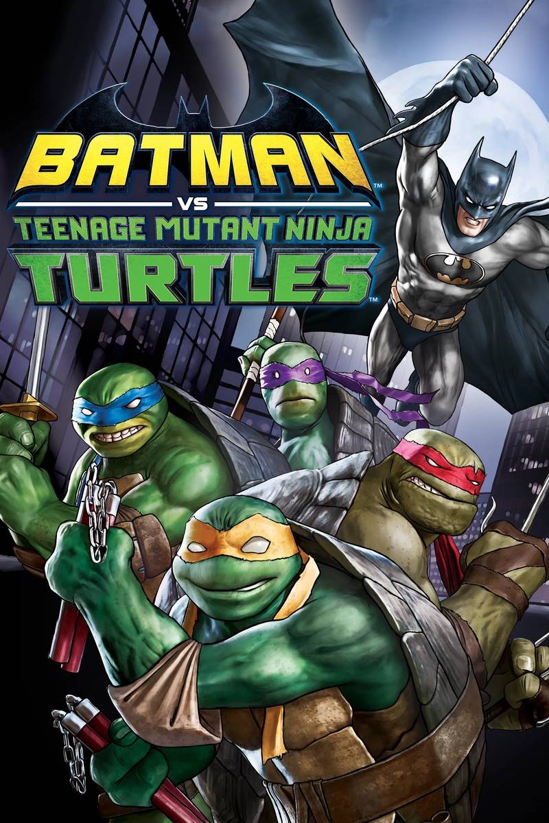 Poster chính thức của phim Phim Hoạt Hình, Phim Viễn Tưởng "Liên Minh Người Dơi Và Ninja Rùa" (Batman vs Teenage Mutant Ninja Turtles - 2019), với sự tham gia của diễn viên Troy Baker và Eric Bauza.