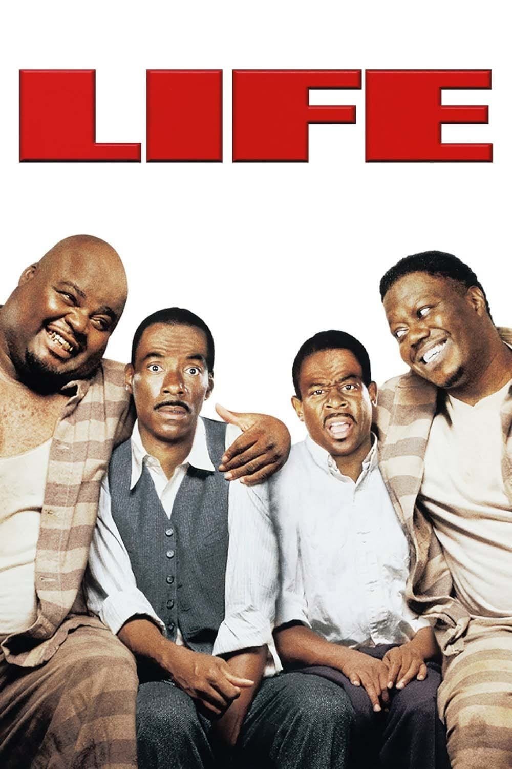 Poster chính thức của phim Phim Hài, Phim Hình Sự "Life" (Life - 1999), với sự tham gia của diễn viên Eddie Murphy và Martin Lawrence.