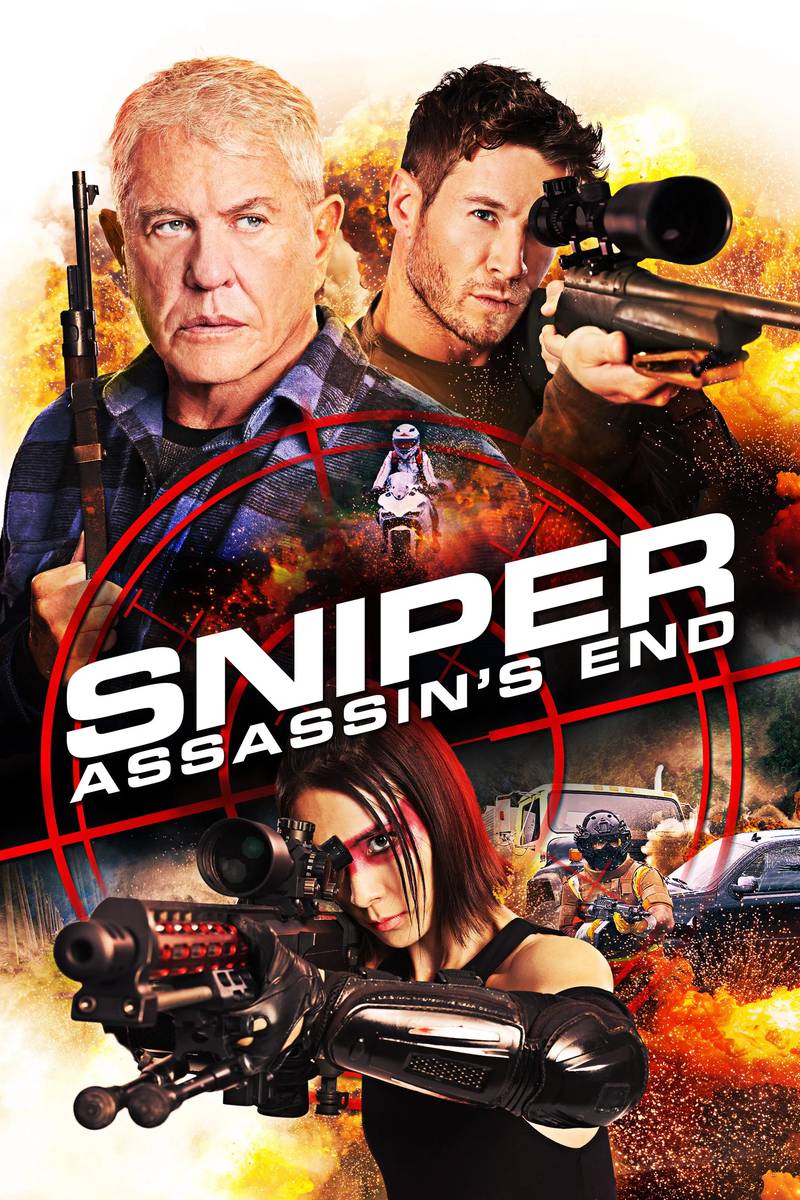 Poster chính thức của phim Phim Hành Động "Lính bắn tỉa: Hồi kết của sát thủ" (Sniper: Assassin's End - 2020), với sự tham gia của diễn viên Chad Michael Collins và Sayaka Akimoto.