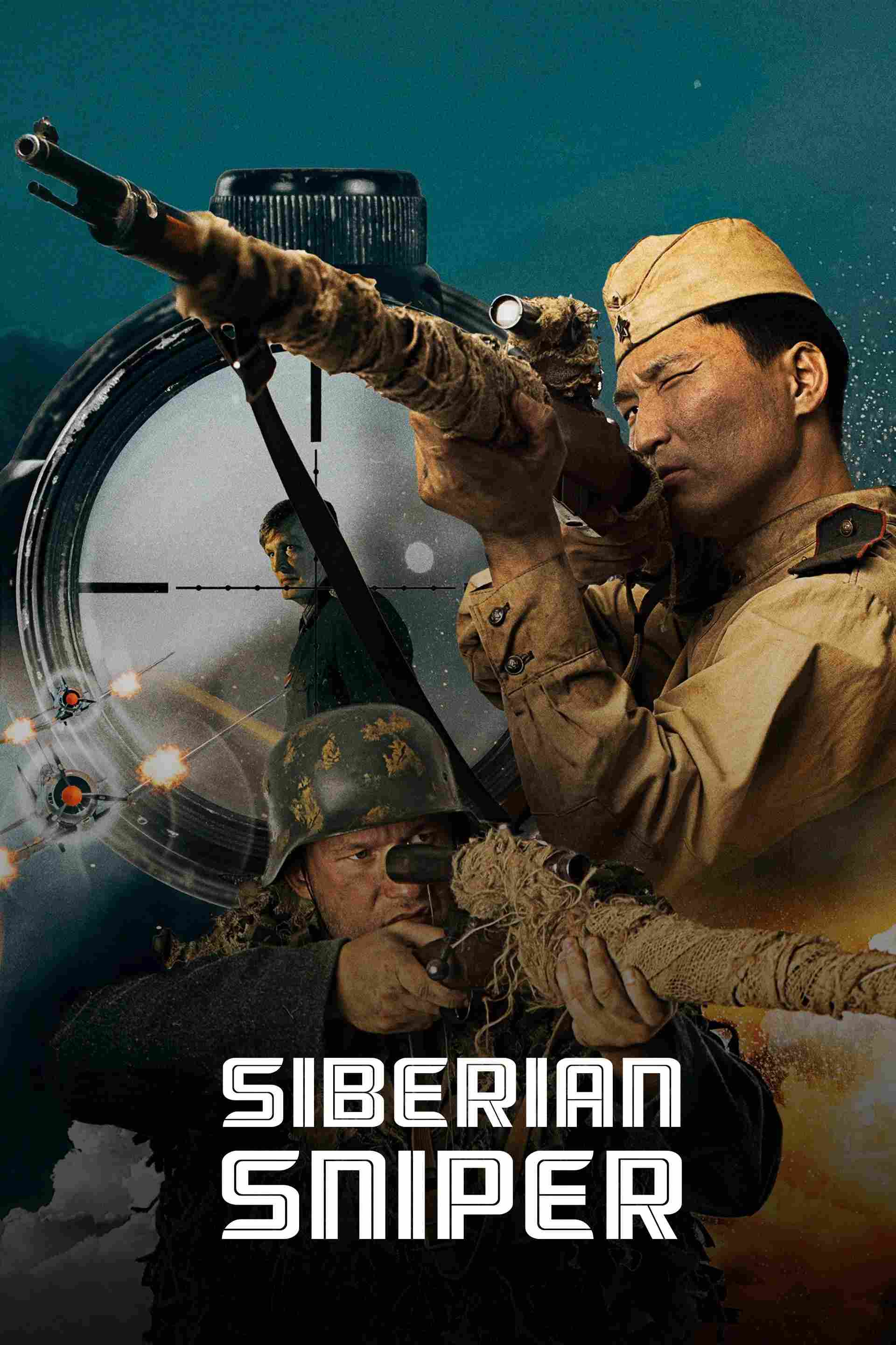 Poster chính thức của phim Phim Chiến Tranh, Phim Lịch Sử "Lính bắn tỉa Siberia" (Siberian Sniper - 2021), với sự tham gia của diễn viên Aytal Stepanov.