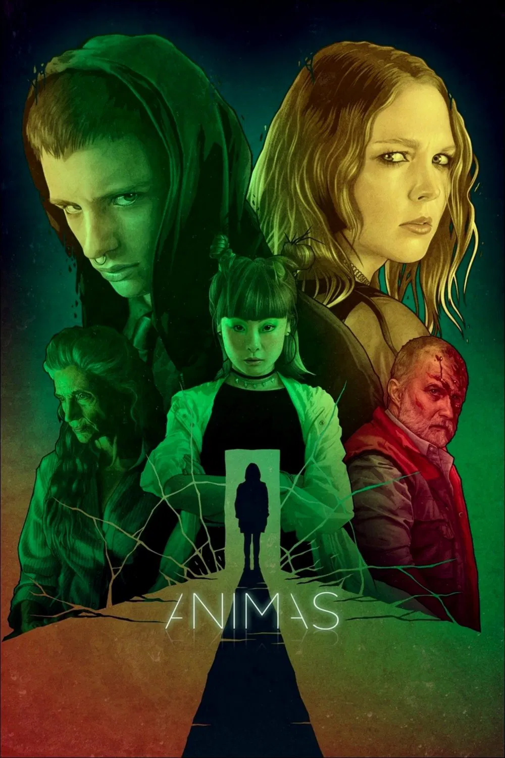 Poster chính thức của phim Phim Giật Gân, Phim Tâm Lý "Linh Hồn" (Animas - 2018), với sự tham gia của diễn viên Clare Durant và Iván Pellicer.
