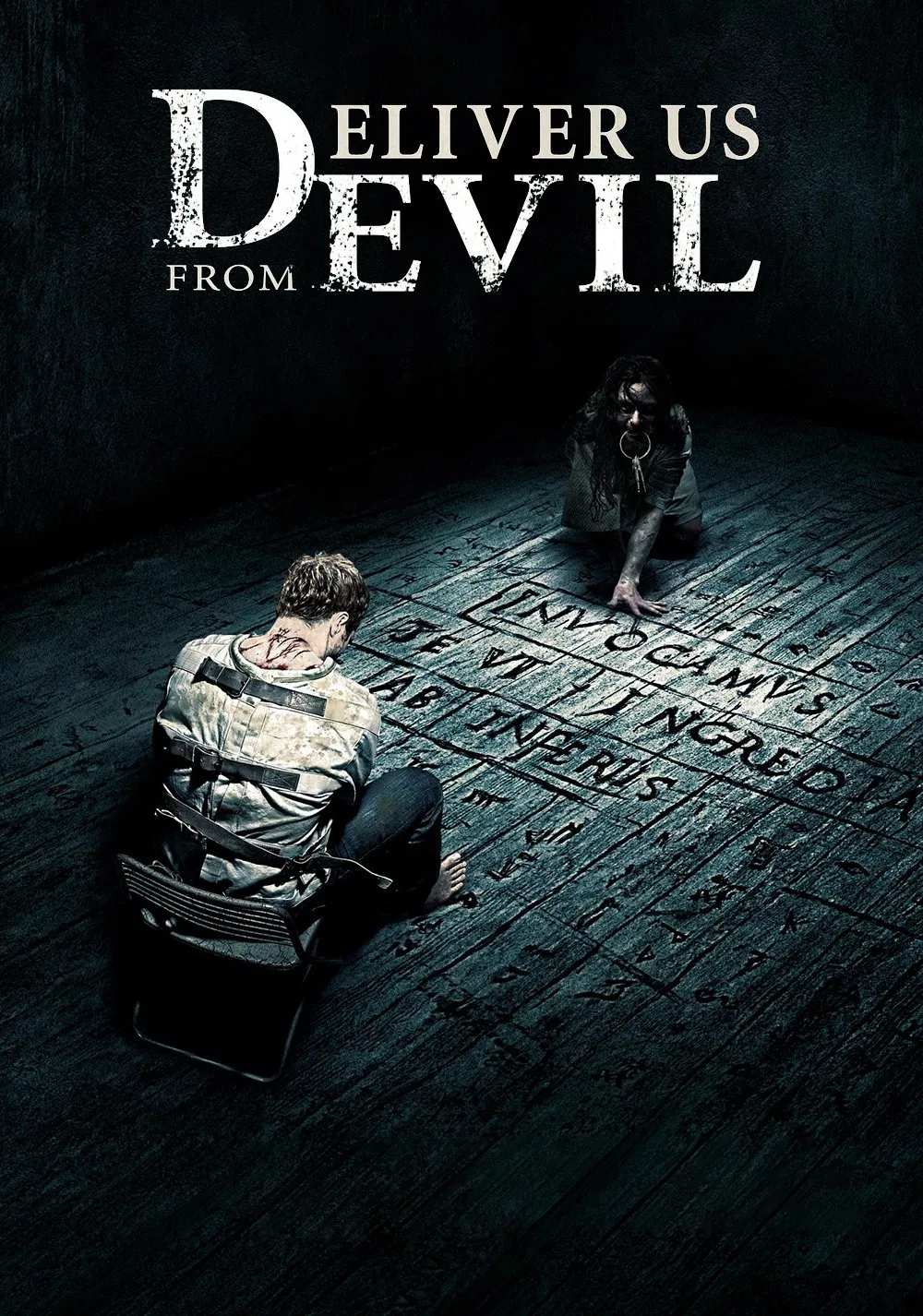 Poster chính thức của phim Phim Giật Gân, Phim Hình Sự "Linh Hồn Báo Thù" (Deliver Us from Evil - 2014), với sự tham gia của diễn viên Eric Bana và Olivia Munn.