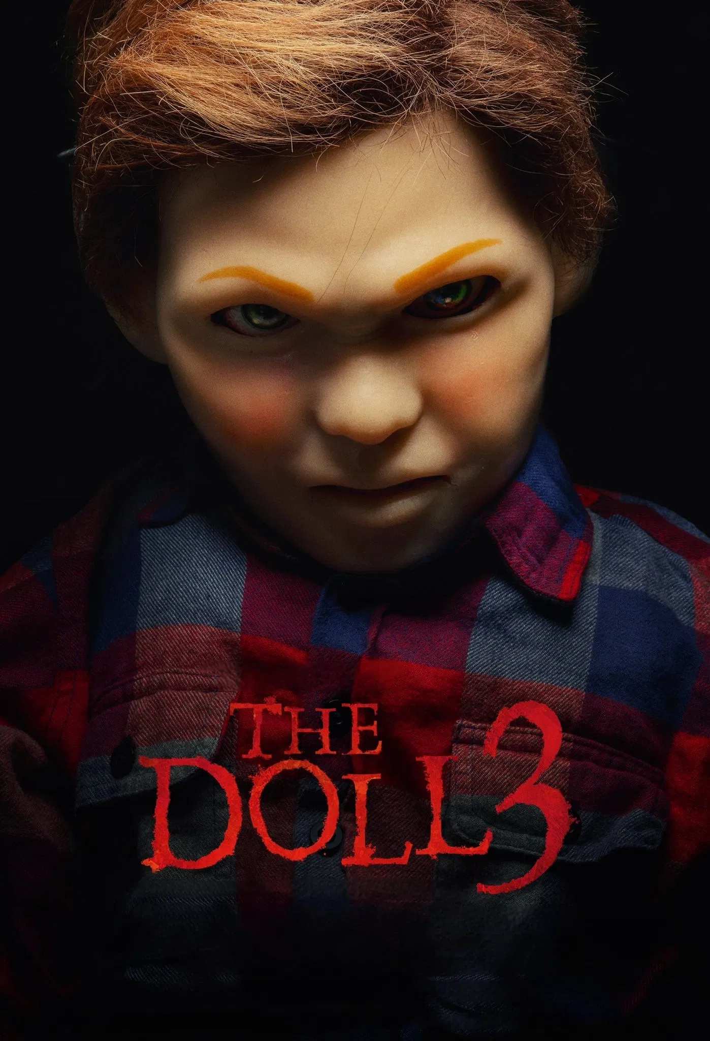 Poster chính thức của phim Phim Kinh Dị, Phim Giật Gân "Linh Hồn Búp Bê 3" (The Doll 3 - 2022), với sự tham gia của diễn viên Jessica Mila và Winky Wiryawan.