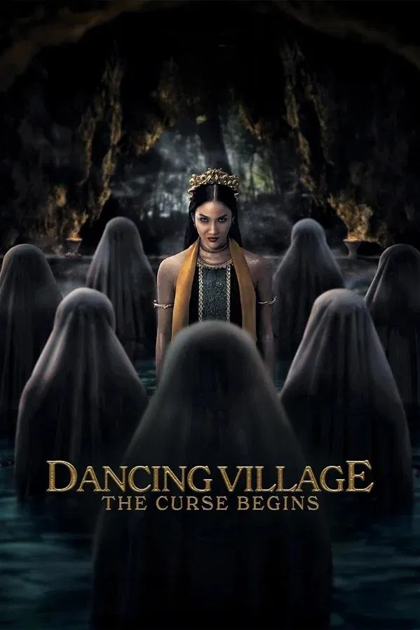 Poster chính thức của phim Phim Kinh Dị, Phim Bí Ẩn "Linh Hồn Vũ Nữ 2: Nghi Thức Hồi Sinh" (Dancing Village: The Curse Begins - 2024), với sự tham gia của diễn viên Maudy Effrosina và Aulia Sarah.