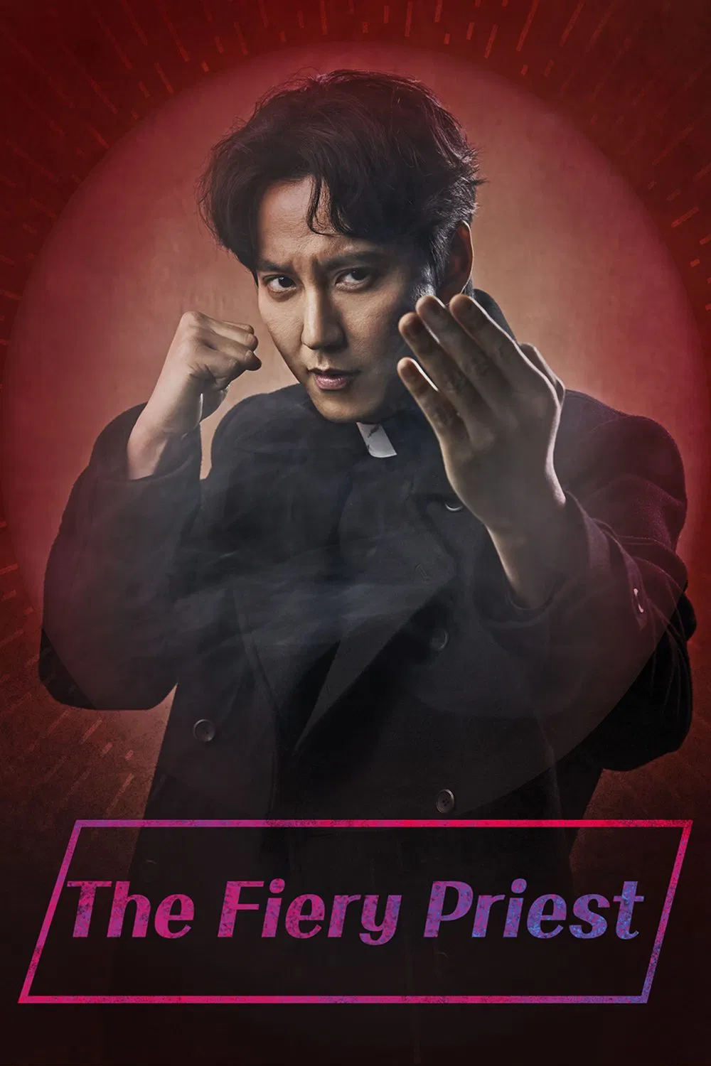 Poster chính thức của phim Phim Hình Sự, Phim Hài "Linh Mục Nhiệt Huyết" (The Fiery Priest - 2019), với sự tham gia của diễn viên Kim Nam-gil và Lee Hanee.