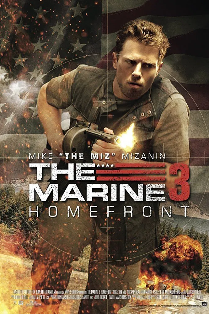 Poster chính thức của phim Phim Hành Động "Lính Thủy Đánh Bộ 3: Mặt Trận Tổ Quốc" (The Marine 3: Homefront - 2013), với sự tham gia của diễn viên Mike Mizanin và Neal McDonough.