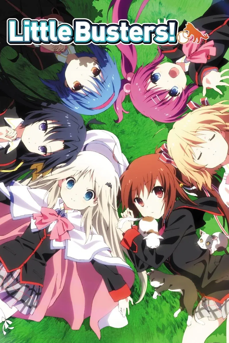 Poster chính thức của phim Phim Hài, Phim Hoạt Hình "Little Busters" (Little Busters! - 2012), với sự tham gia của diễn viên Yui Horie và Tomoe Tamiyasu.