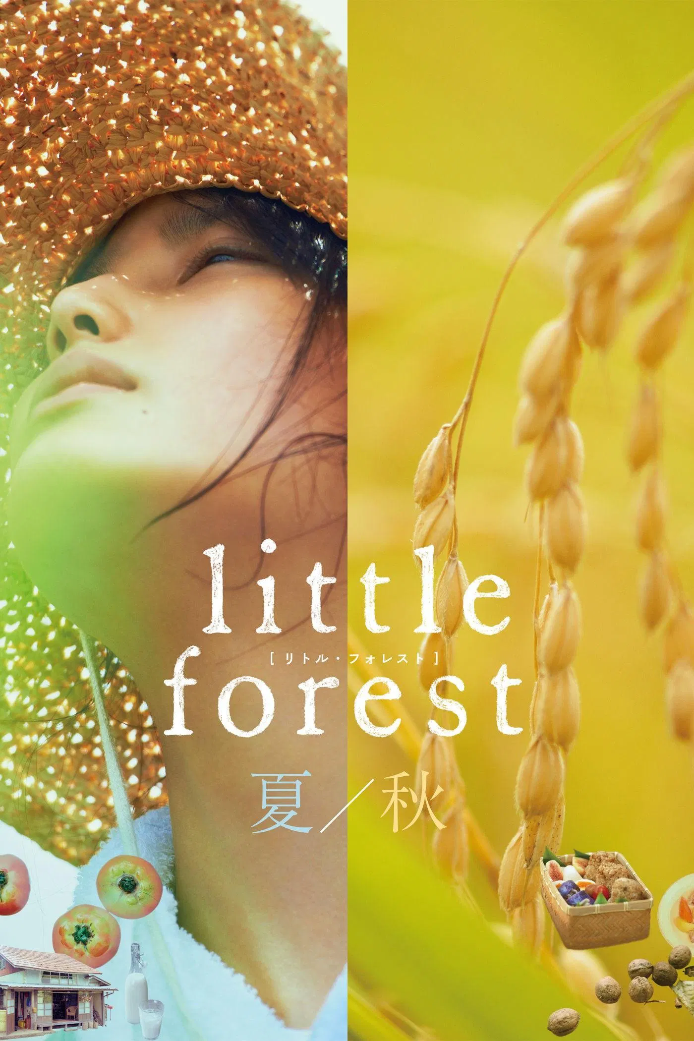 Poster chính thức của phim Phim Tâm Lý "Little Forest: Summer/Autumn" (Little Forest: Summer/Autumn - 2014), với sự tham gia của diễn viên Ai Hashimoto và Takahiro Miura.