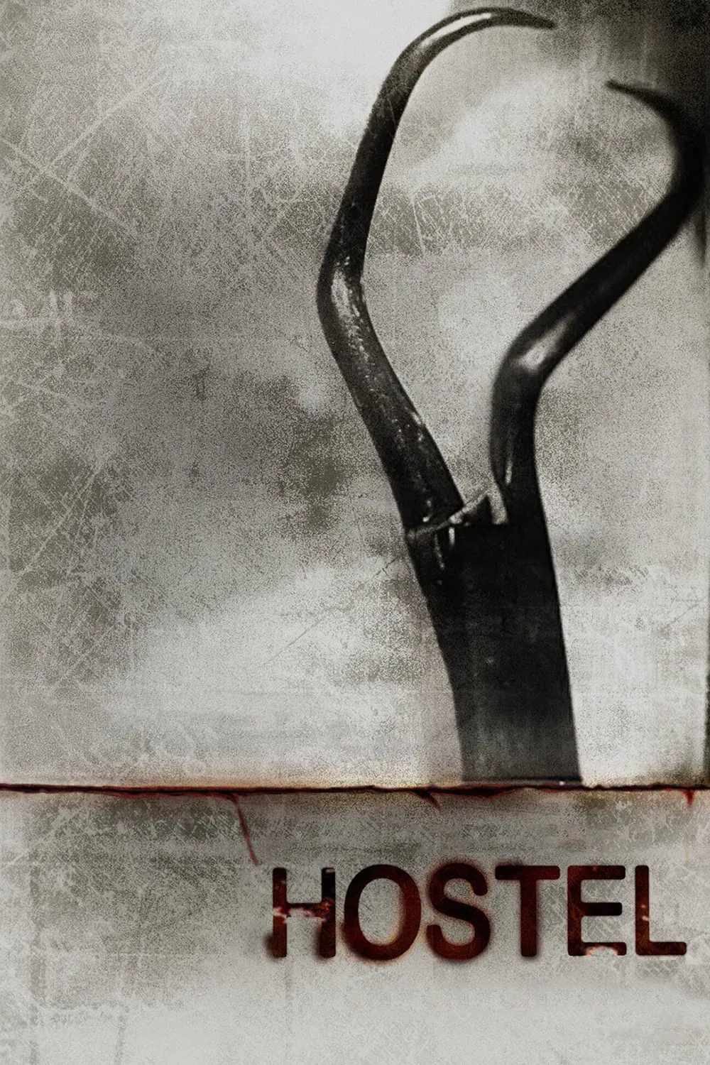 Poster chính thức của phim Phim Kinh Dị "Lò Mổ" (Hostel - 2006), với sự tham gia của diễn viên Jay Hernandez và Derek Richardson.