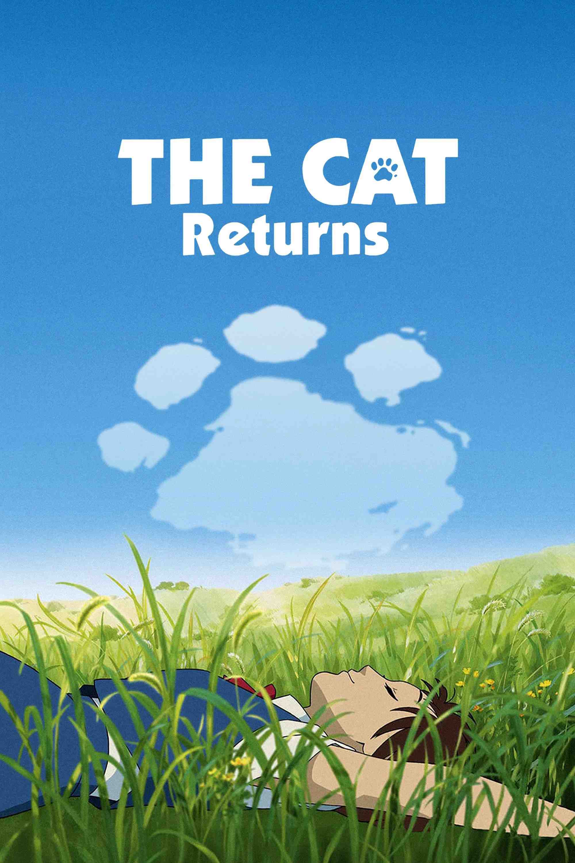 Poster chính thức của phim Phim Phiêu Lưu, Phim Giả Tượng "Loài Mèo Trả Ơn" (The Cat Returns - 2002), với sự tham gia của diễn viên Chizuru Ikewaki và Yoshihiko Hakamada.