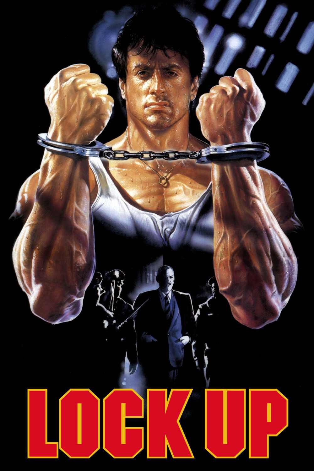 Poster chính thức của phim Phim Hành Động, Phim Hình Sự "Lock Up" (Lock Up - 1989), với sự tham gia của diễn viên Sylvester Stallone và Donald Sutherland.
