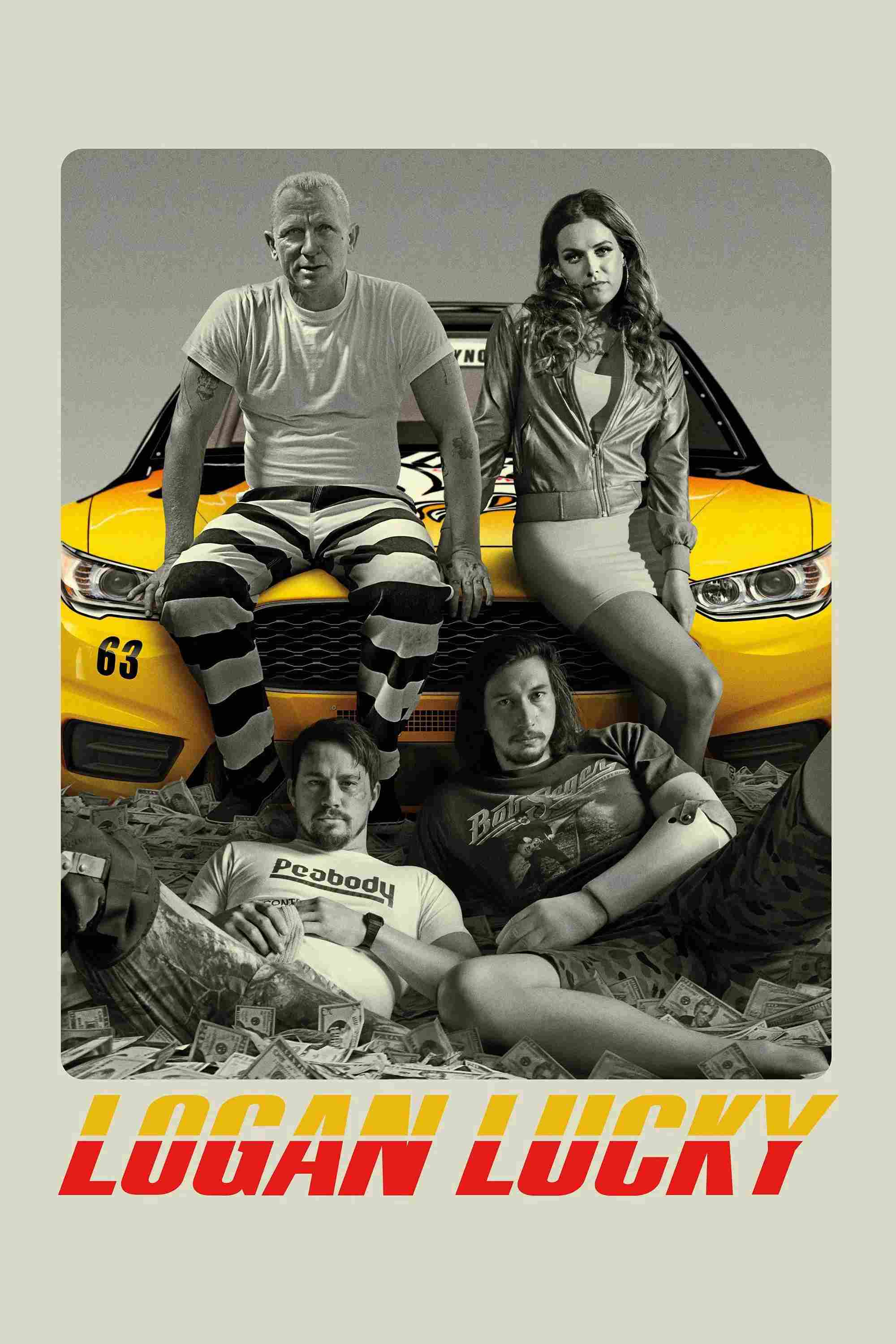 Poster chính thức của phim Phim Hài, Phim Hình Sự "Logan Lucky: Vụ cướp may rủi" (Logan Lucky - 2017), với sự tham gia của diễn viên Channing Tatum và Adam Driver.