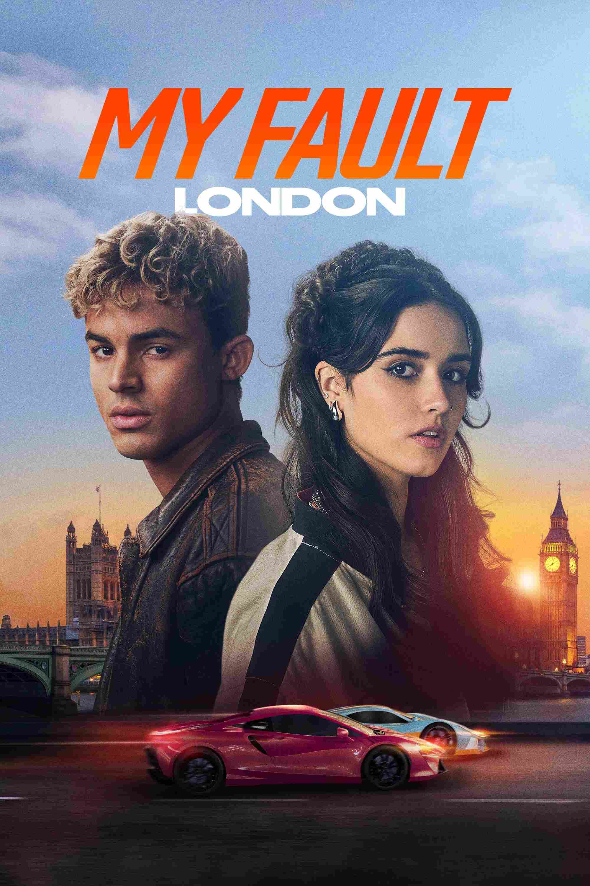 Poster chính thức của phim Phim Tình Cảm, Phim Tâm Lý "Lỗi Của Tôi: Luân Đôn" (My Fault: London - 2025), với sự tham gia của diễn viên Asha Banks và Matthew Broome.