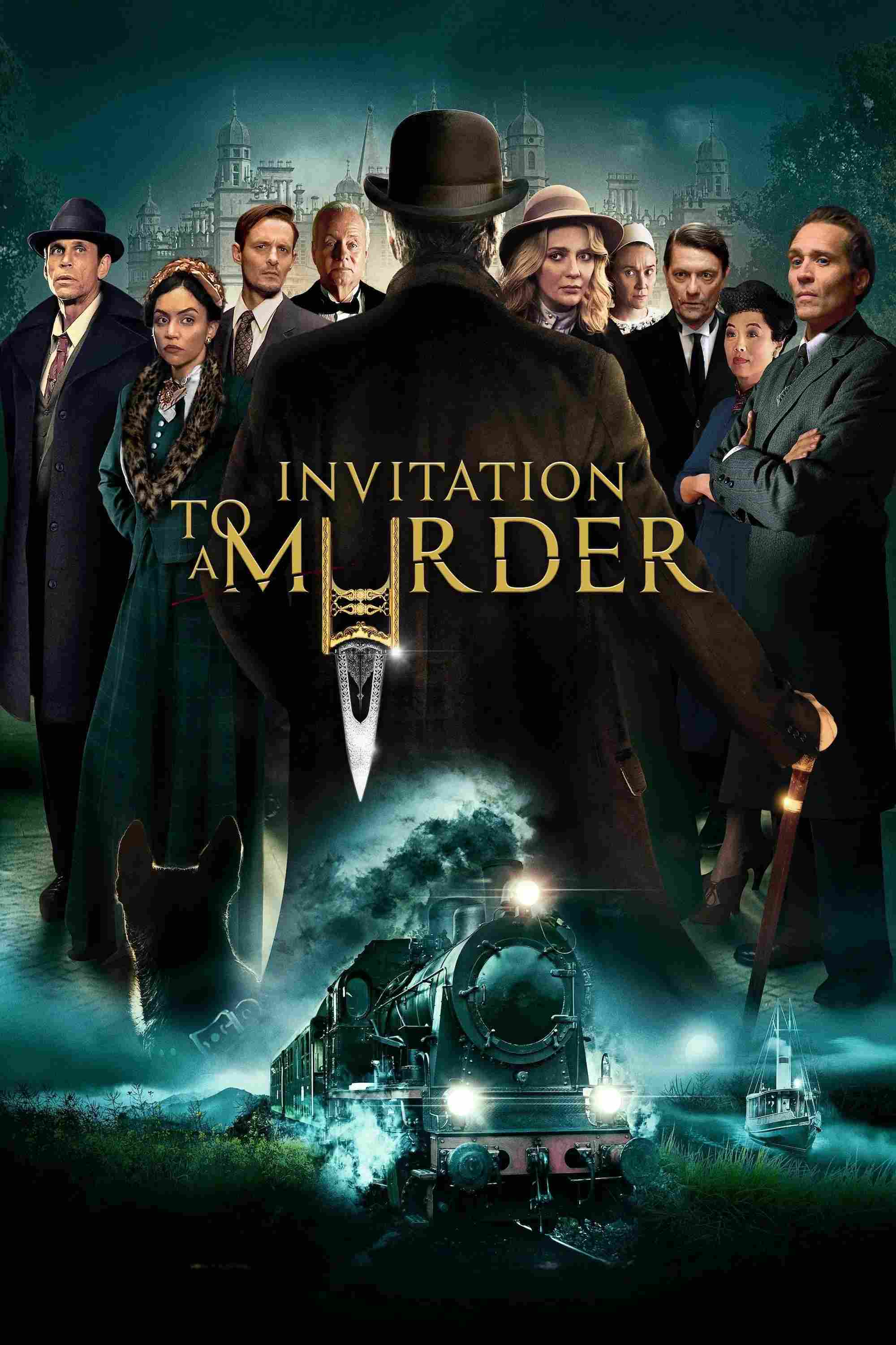 Poster chính thức của phim Phim Bí Ẩn, Phim Giật Gân "Lời Mời Sát Nhân" (Invitation to a Murder - 2023), với sự tham gia của diễn viên Mischa Barton và Chris Browning.