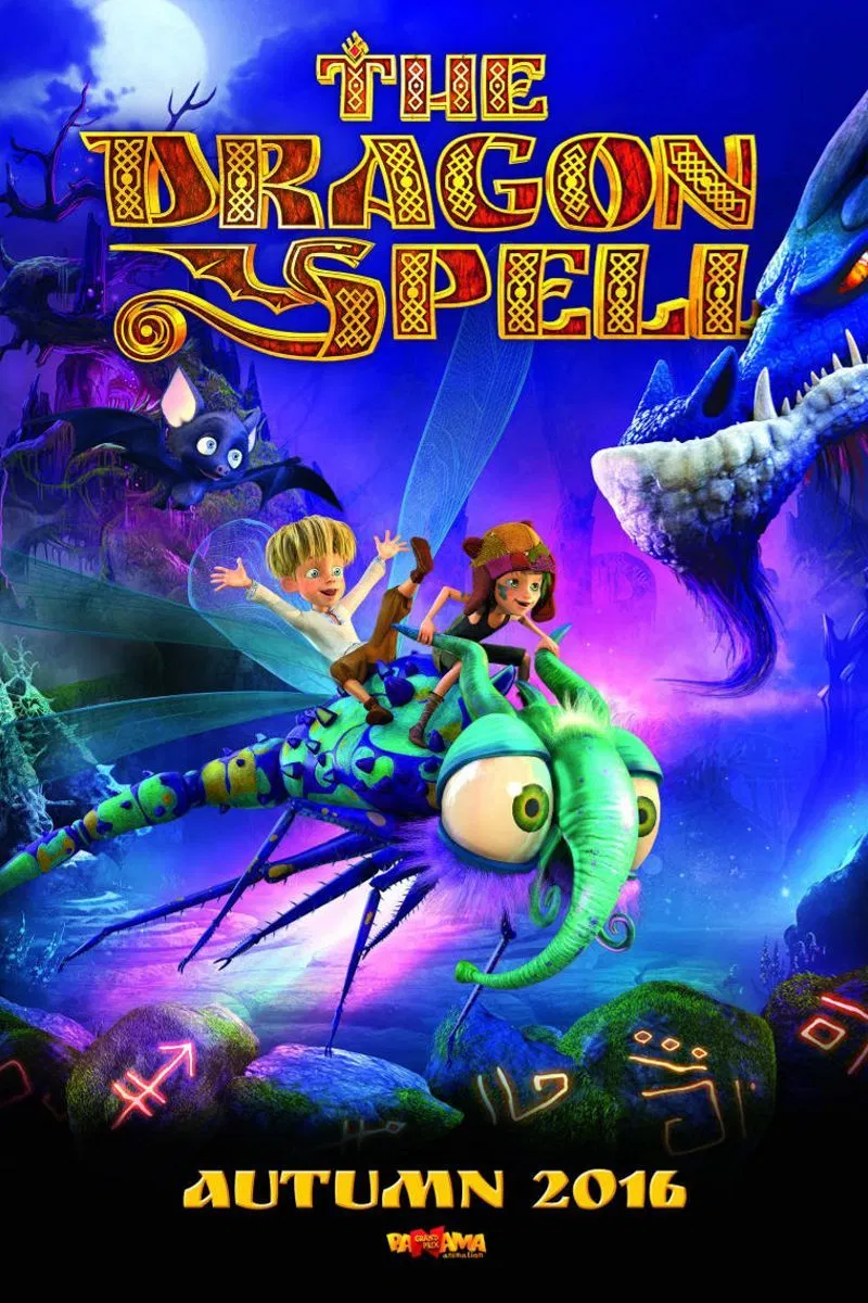 Poster chính thức của phim Phim Gia Đình, Phim Hài "Lời Nguyền Của Rồng Chúa" (The Dragon Spell - 2016), với sự tham gia của diễn viên Vasyl Virastiuk và Ruslana Pysanka.