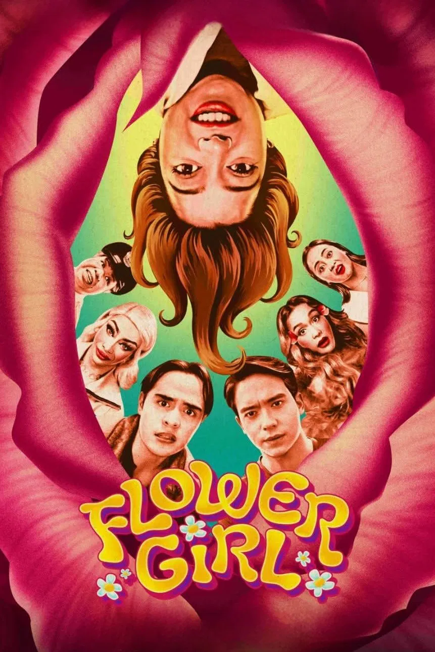 Poster chính thức của phim Phim Hài, Phim Giả Tượng "Lời Nguyền Hoa Hồng" (Flower Girl - 2025), với sự tham gia của diễn viên Sue Ramirez và Jervi "KaladKaren" Wrightson.