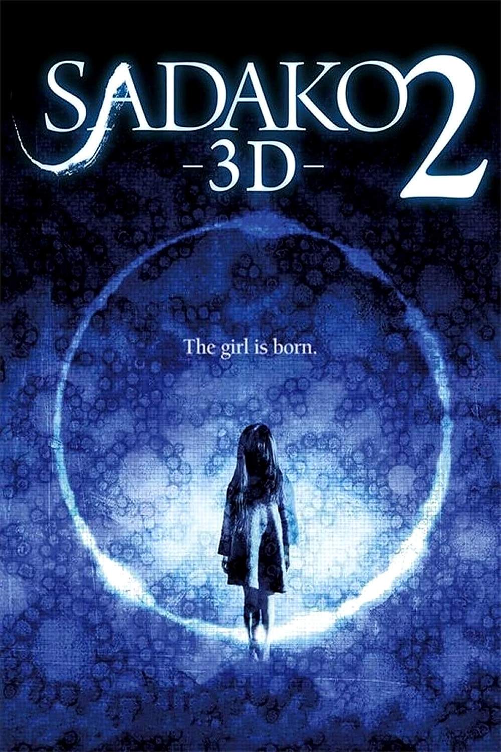 Poster chính thức của phim Phim Kinh Dị "Lời Nguyền Sadako 2" (Sadako 3D 2 - 2013), với sự tham gia của diễn viên Miori Takimoto và Koji Seto.