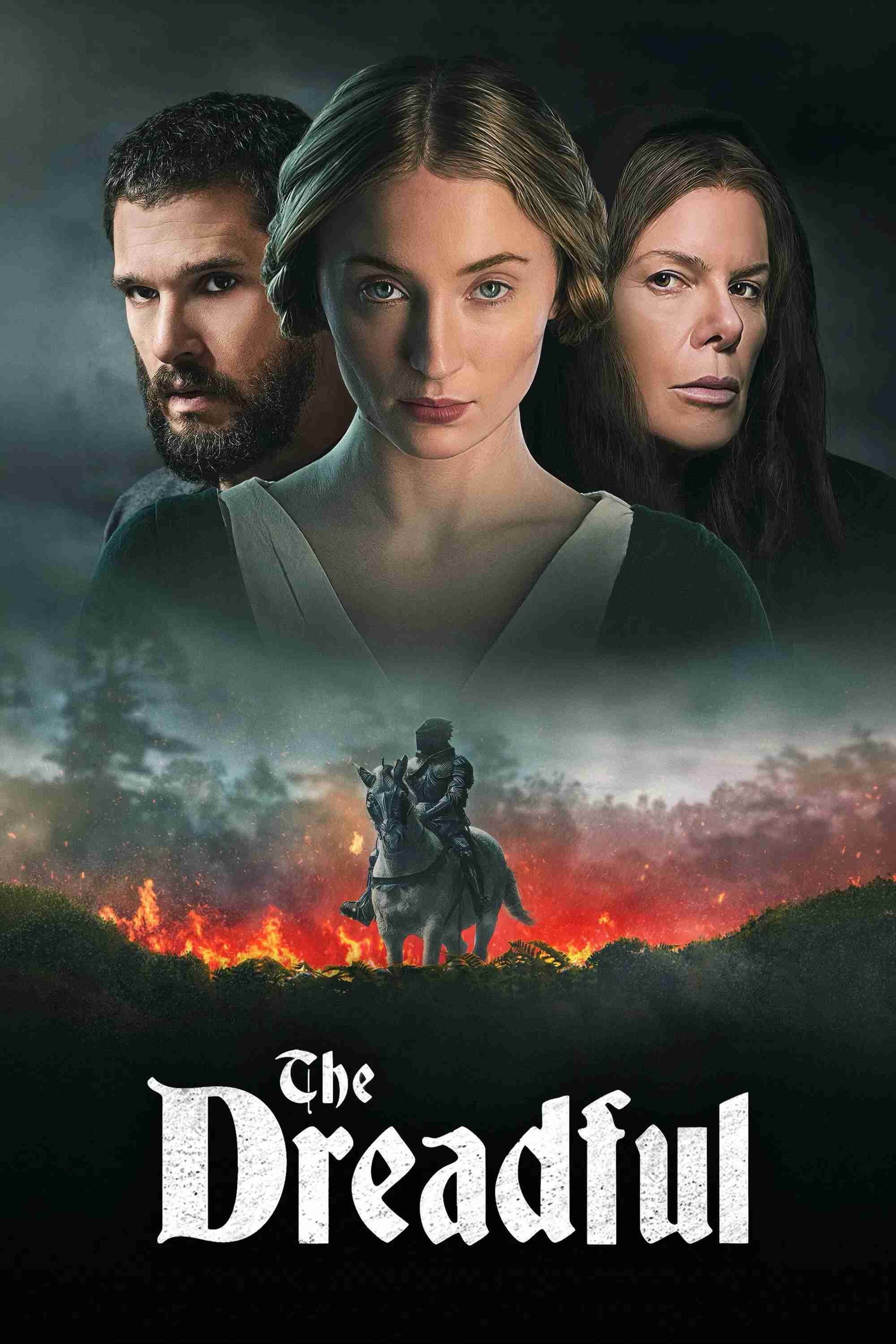 Poster chính thức của phim Phim Kinh Dị "Lời Nguyền Trung Cổ" (The Dreadful - 2026), với sự tham gia của diễn viên Sophie Turner và Kit Harington.