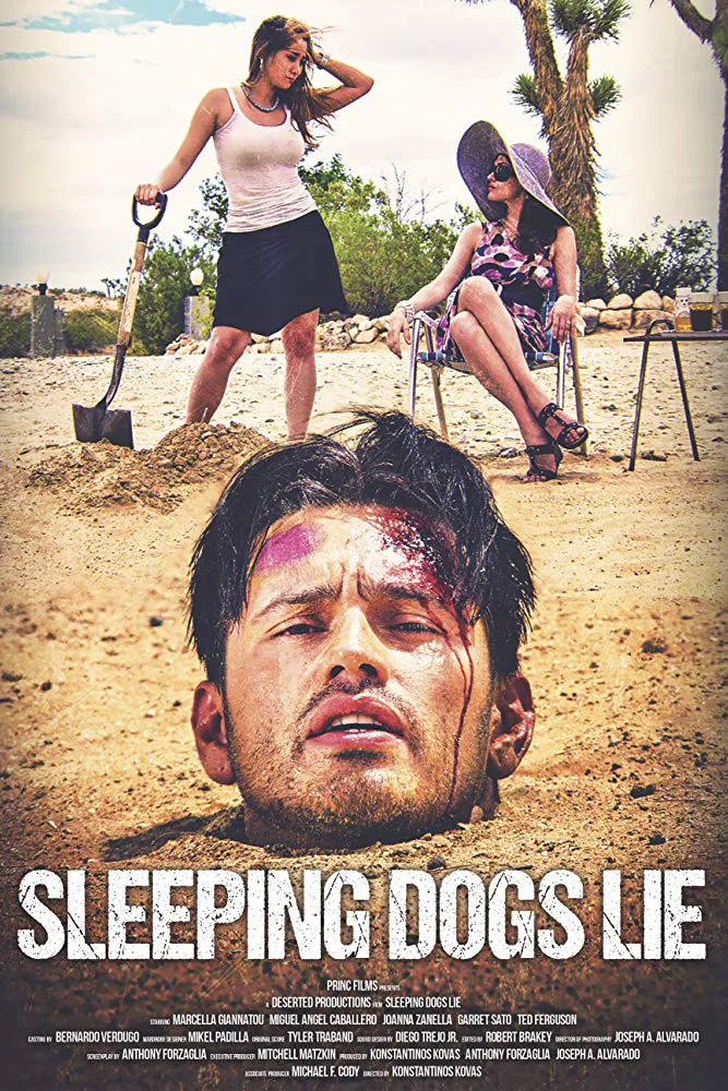 Poster chính thức của phim Phim Tâm Lý, Phim Giật Gân "Lời Nói Dối Ngọt Ngào" (Sleeping Dogs Lie - 2019), với sự tham gia của diễn viên Markella Giannatou và Miguel Angel Caballero.