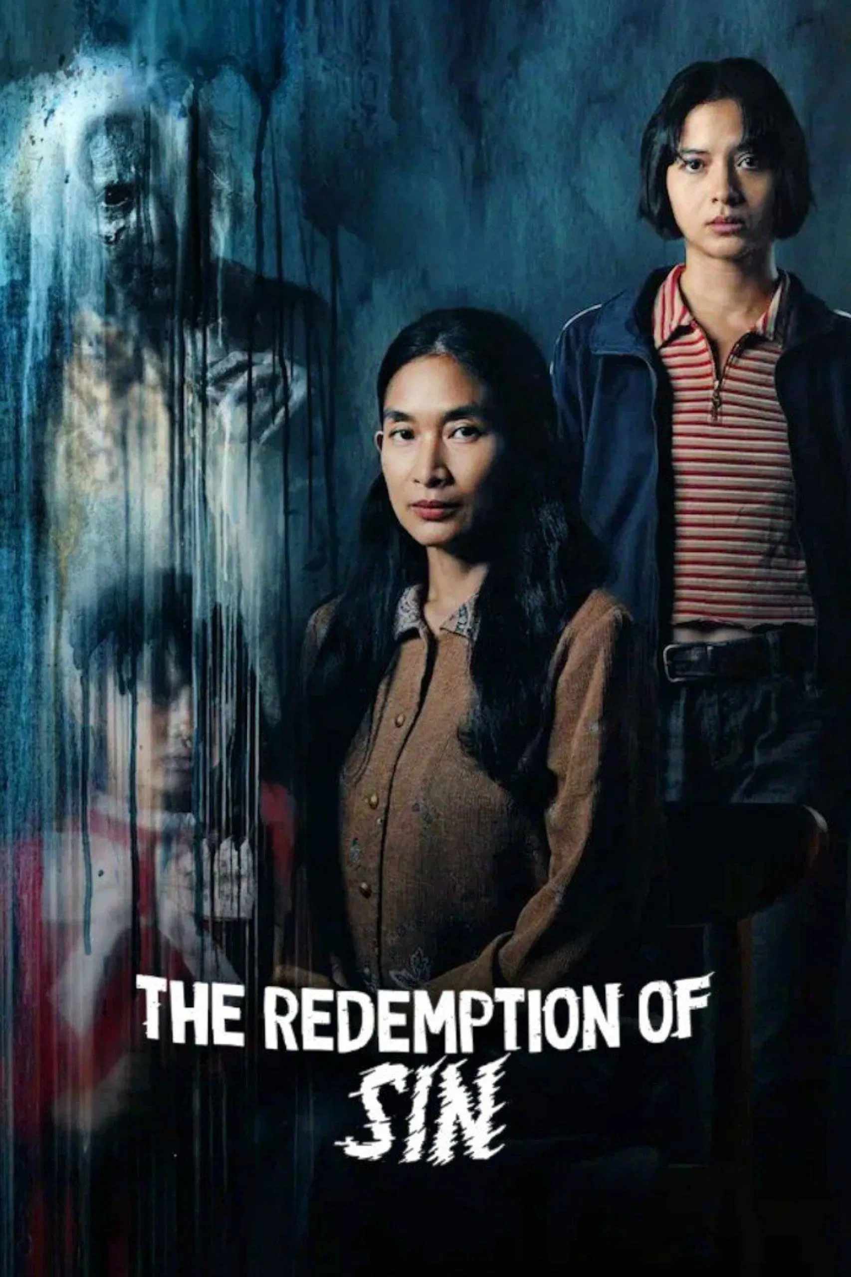 Poster chính thức của phim Phim Tâm Lý, Phim Kinh Dị "Lời Sám Hối Muộn Màng" (The Redemption of Sin - 2024), với sự tham gia của diễn viên Happy Salma và Putri Marino.