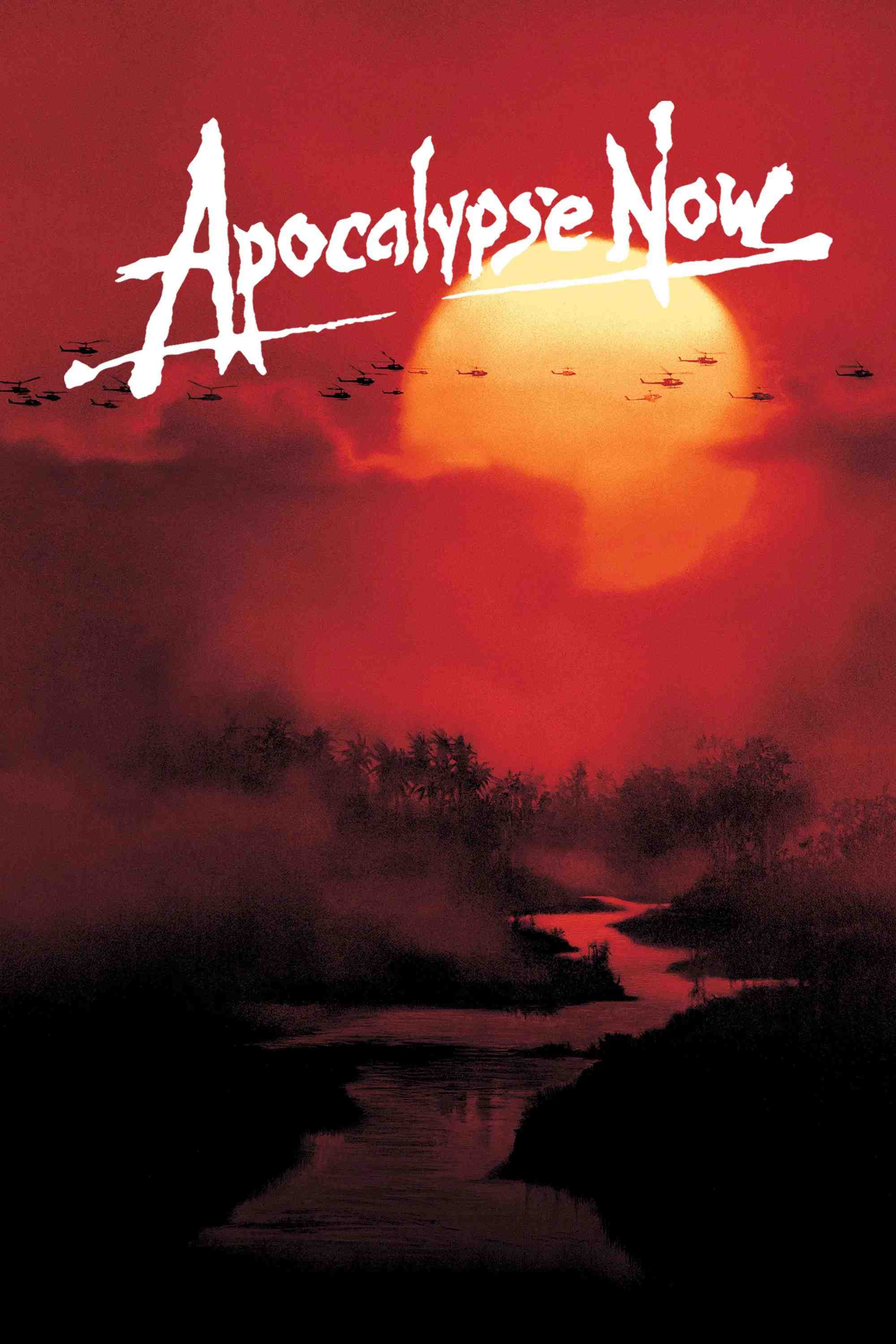 Poster chính thức của phim Phim Tâm Lý, Phim Chiến Tranh "Lời Sấm Truyền" (Apocalypse Now - 1979), với sự tham gia của diễn viên Martin Sheen và Marlon Brando.