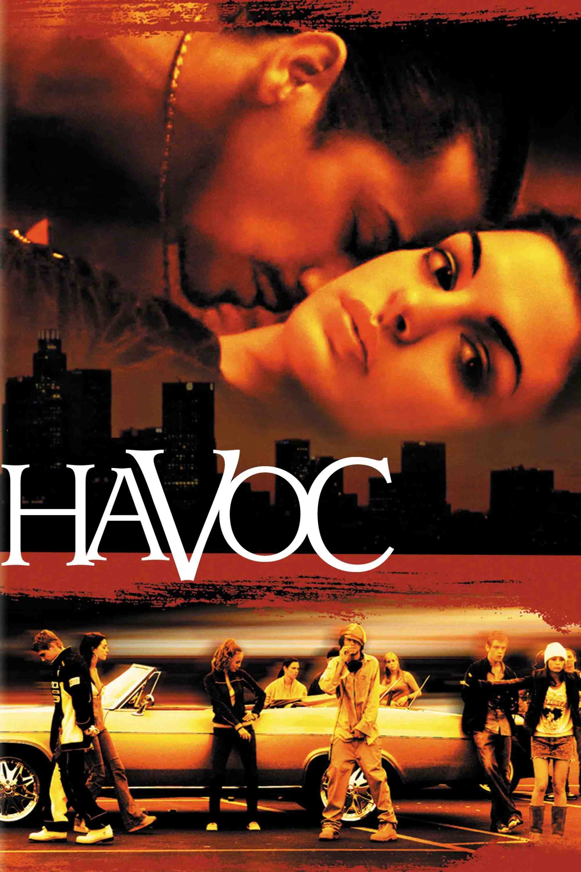 Poster chính thức của phim Phim Hình Sự, Phim Tâm Lý "Lối Sống Trụy Lạc" (Havoc - 2005), với sự tham gia của diễn viên Anne Hathaway và Bijou Phillips.