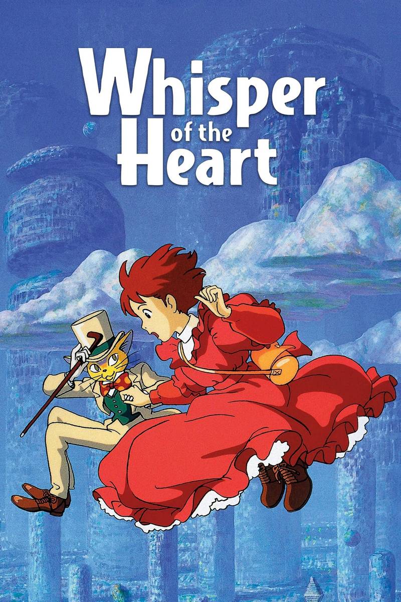 Poster chính thức của phim Phim Hoạt Hình, Phim Tâm Lý "Lời Thì Thầm Của Trái Tim" (Whisper of the Heart - 1995), với sự tham gia của diễn viên Yoko Honna và Issey Takahashi.