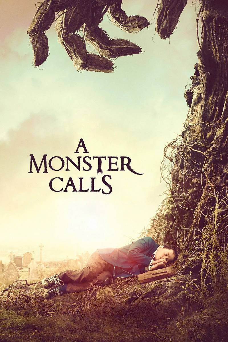 Poster chính thức của phim Phim Giả Tượng, Phim Phiêu Lưu "Lời Thỉnh Cầu Quái Vật" (A Monster Calls - 2016), với sự tham gia của diễn viên Lewis MacDougall và Sigourney Weaver.