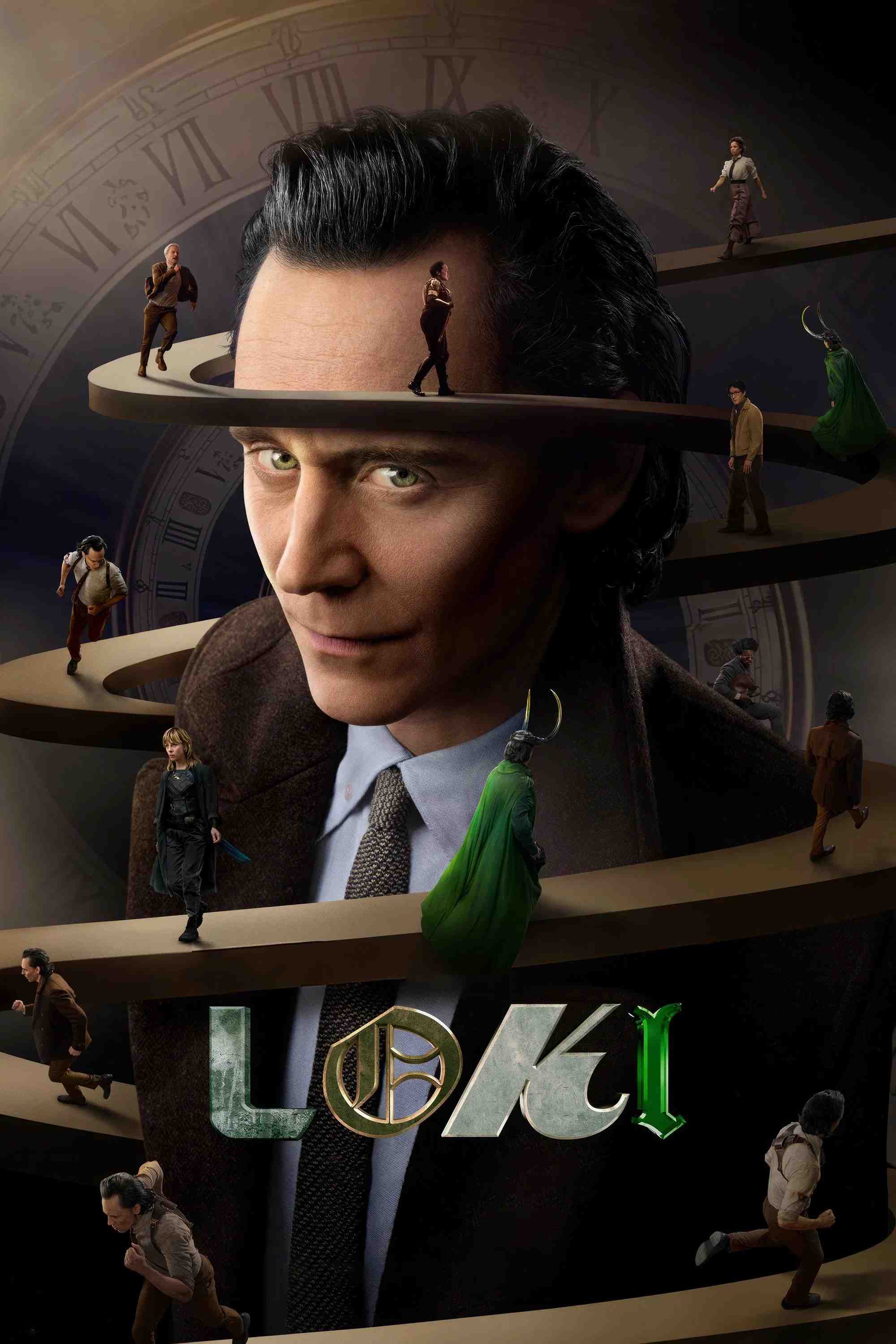 Poster chính thức của phim Phim Tâm Lý, Phim Viễn Tưởng & Giả Tưởng "Loki: Thần Lừa Lọc (Phần 2)" (Loki - 2021), với sự tham gia của diễn viên Tom Hiddleston và Sophia Di Martino.