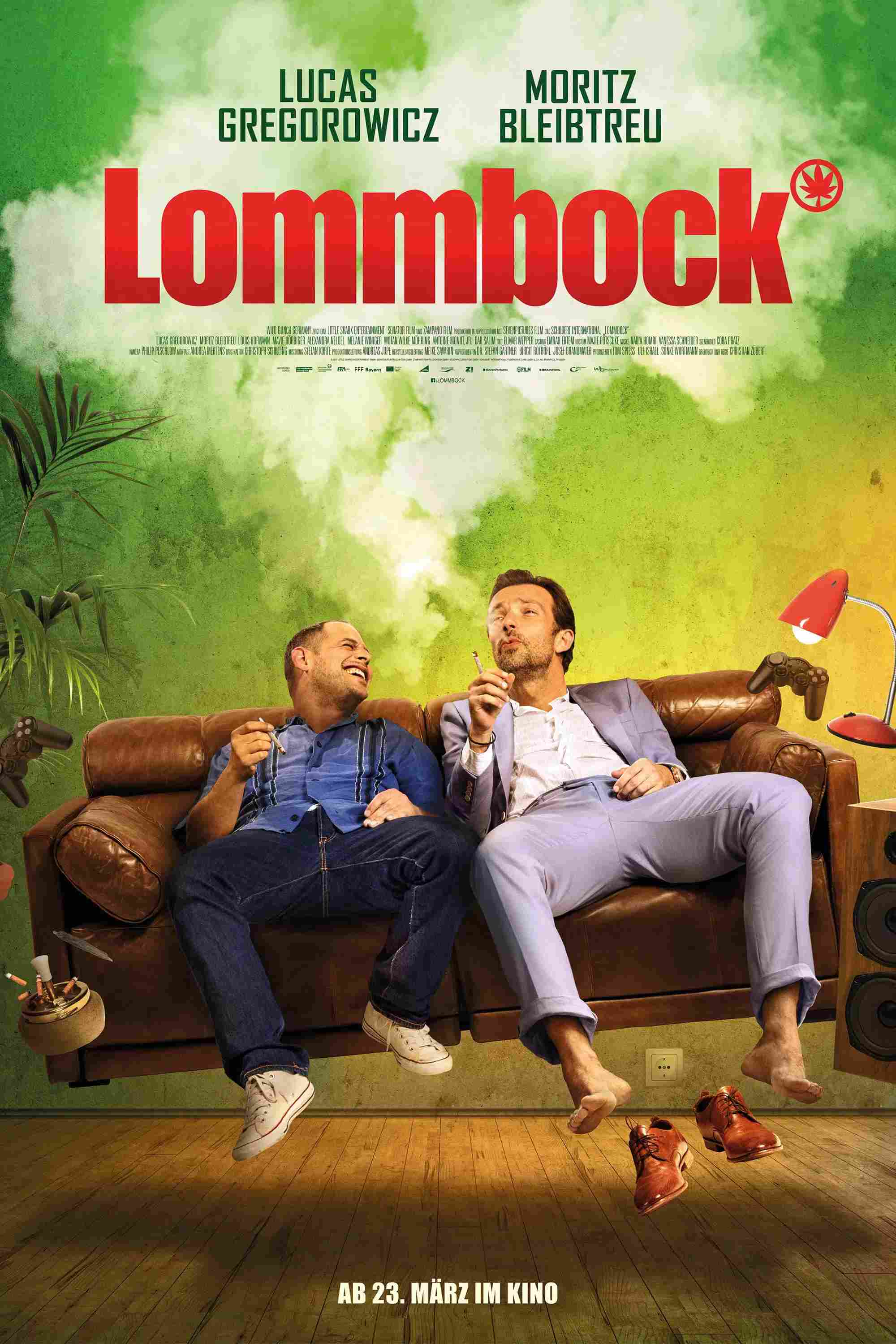Poster chính thức của phim Phim Hài "Lommbock" (Lommbock - 2017), với sự tham gia của diễn viên Moritz Bleibtreu và Lucas Gregorowicz.