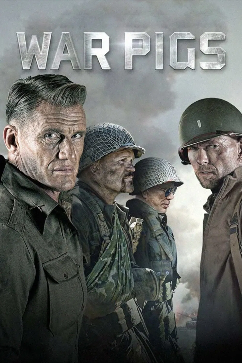 Poster chính thức của phim Phim Chiến Tranh, Phim Hành Động "Lợn Chiến" (War Pigs - 2015), với sự tham gia của diễn viên Luke Goss và Dolph Lundgren.