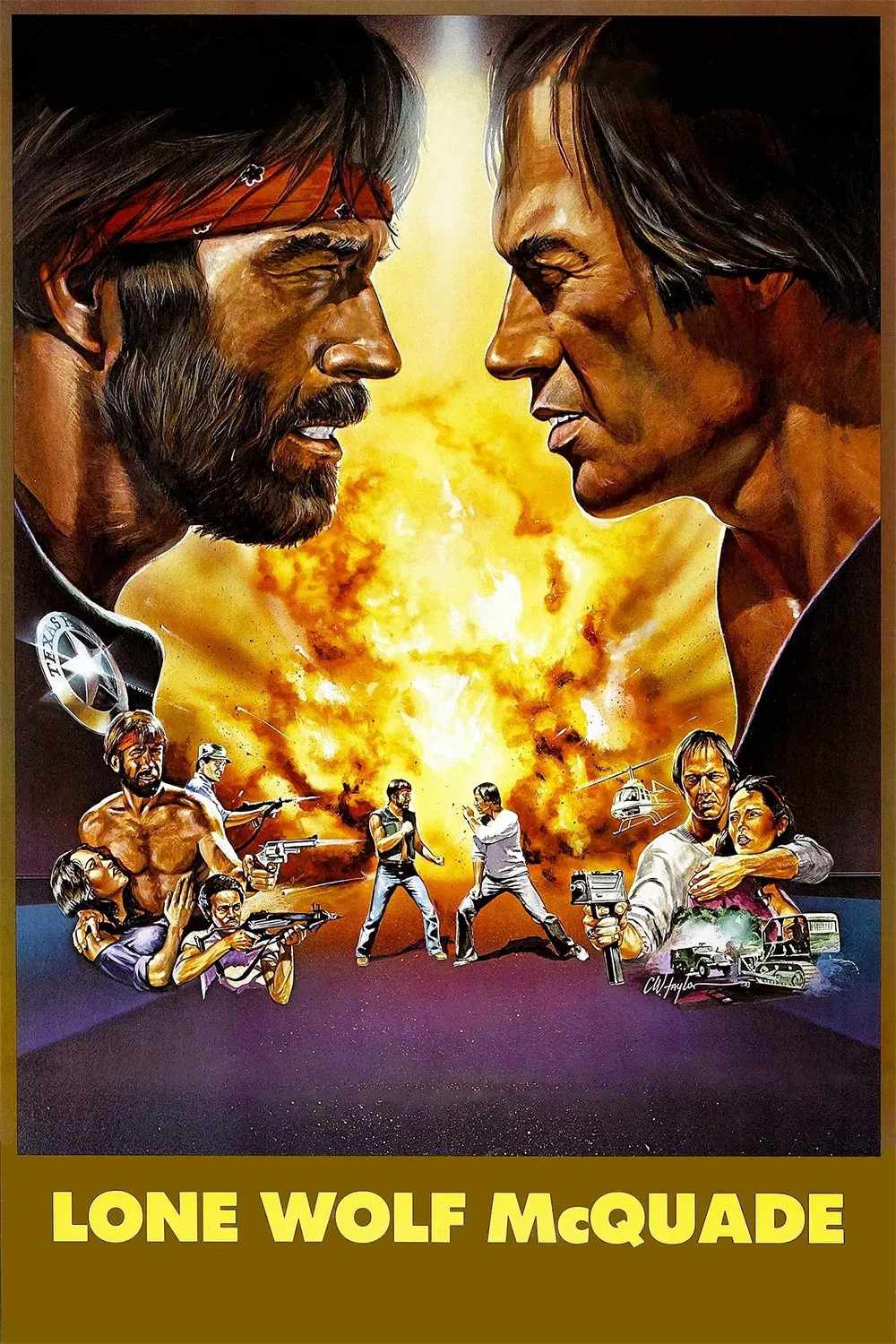 Poster chính thức của phim Phim Hành Động, Phim Hình Sự "Lone Wolf McQuade" (Lone Wolf McQuade - 1983), với sự tham gia của diễn viên Chuck Norris và David Carradine.