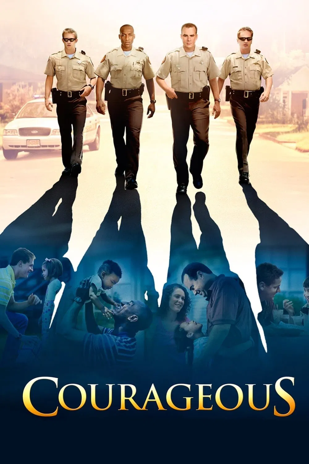 Poster chính thức của phim Phim Tâm Lý "Lòng Dũng Cảm" (Courageous - 2011), với sự tham gia của diễn viên Ken Bevel và Alex Kendrick.