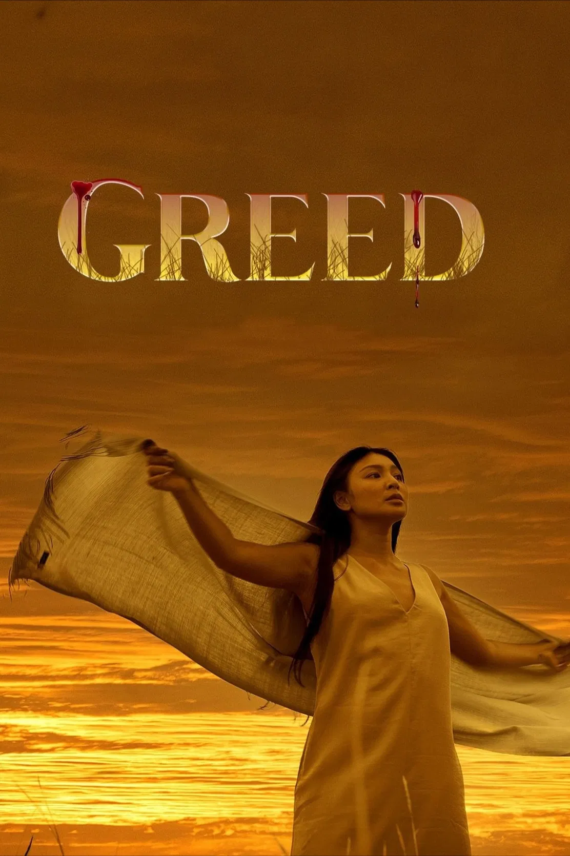 Poster chính thức của phim Phim Giật Gân, Phim Tâm Lý "Lòng Tham" (Greed - 2022), với sự tham gia của diễn viên Nadine Lustre và Diego Loyzaga.