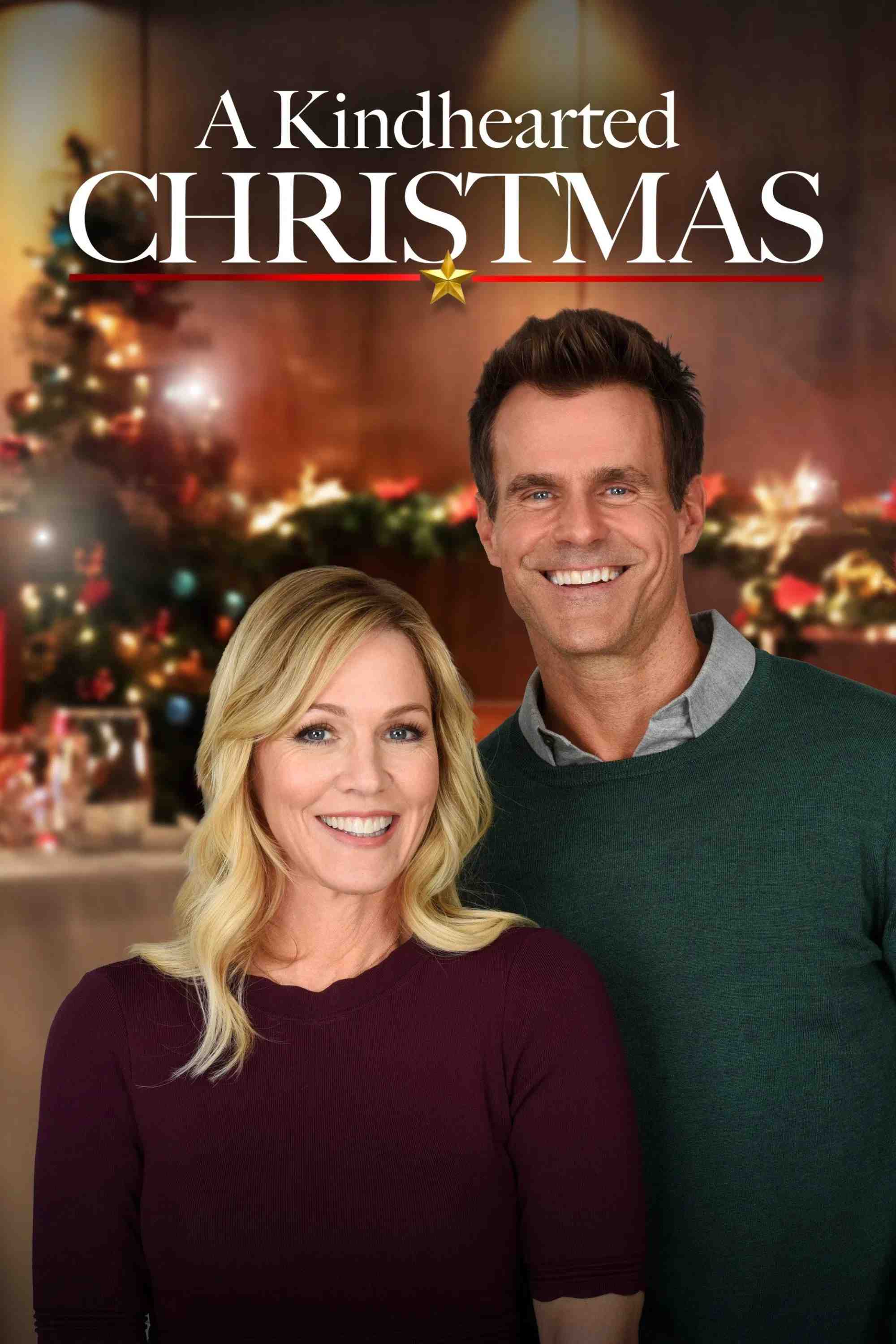 Poster chính thức của phim Phim Truyền Hình, Phim Hài "Lòng Tốt Giáng Sinh" (A Kindhearted Christmas - 2021), với sự tham gia của diễn viên Cameron Mathison và Jennie Garth.