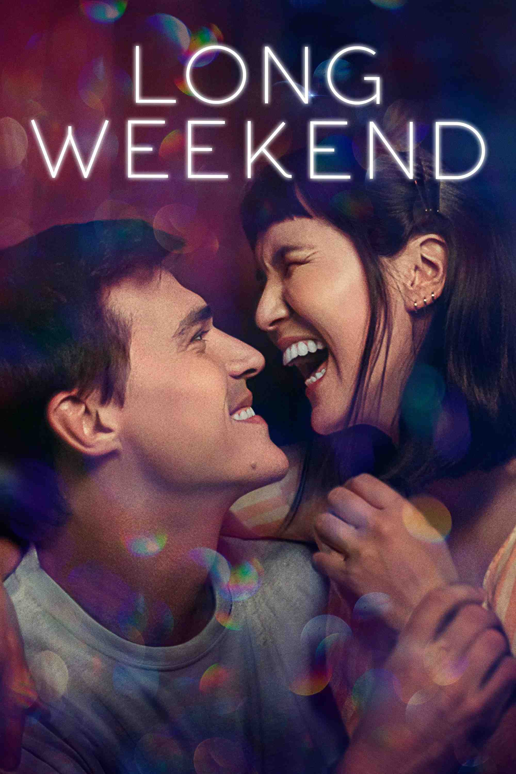 Poster chính thức của phim Phim Tình Cảm, Phim Hài "Long Weekend" (Long Weekend - 2021), với sự tham gia của diễn viên Finn Wittrock và Casey Wilson.