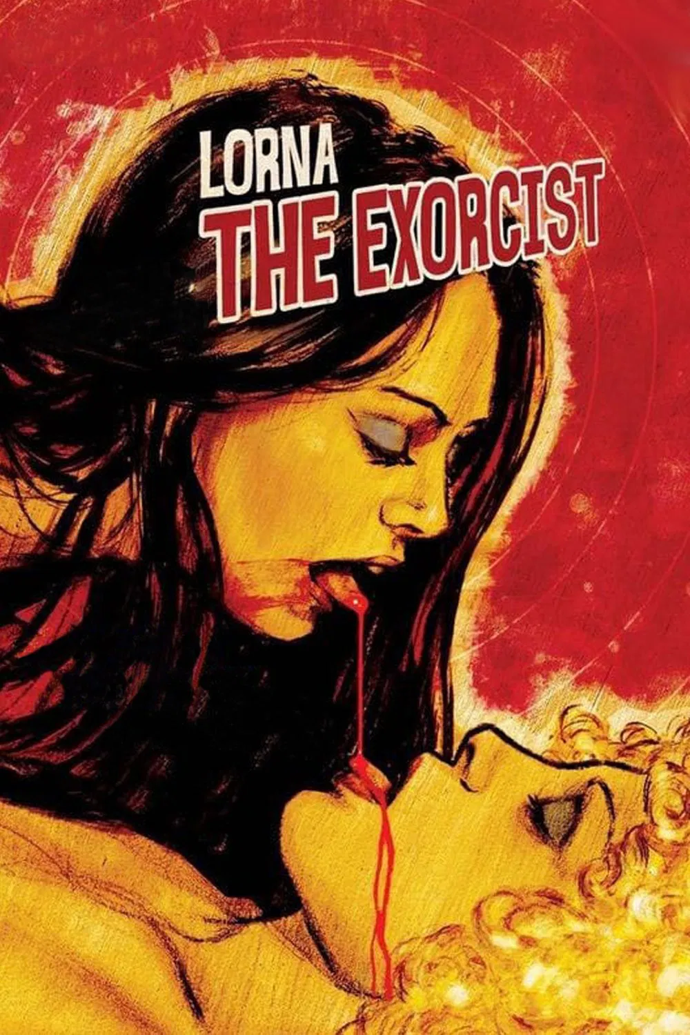 Poster chính thức của phim Phim Kinh Dị "Lorna Trừ Tà" (Lorna, the Exorcist - 1974), với sự tham gia của diễn viên Pamela Stanford và Guy Delorme.