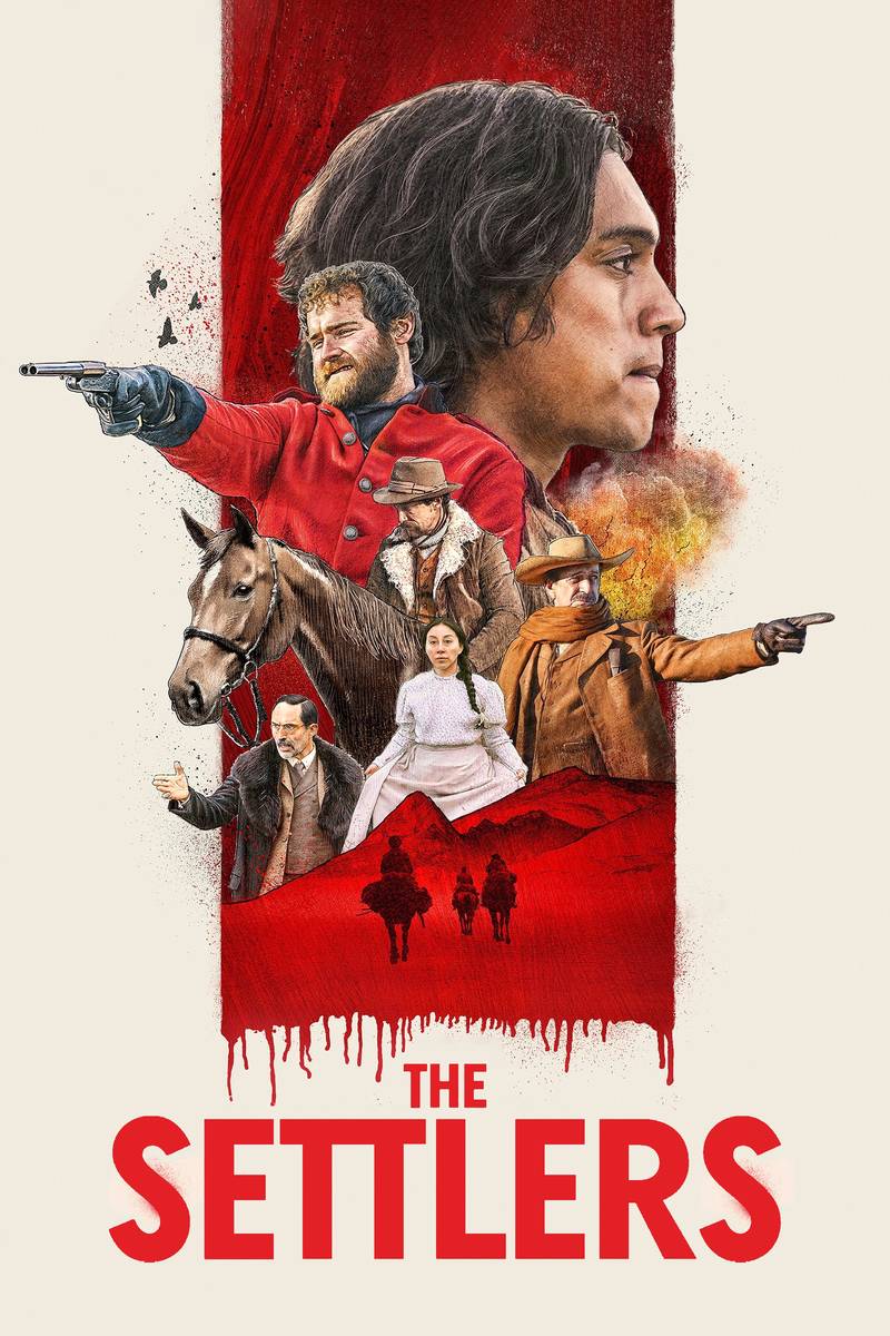 Poster chính thức của phim Phim Tâm Lý, Phim Miền Tây "Los colonos" (The Settlers - 2023), với sự tham gia của diễn viên Camilo Arancibia và Heinz K. Krattiger.