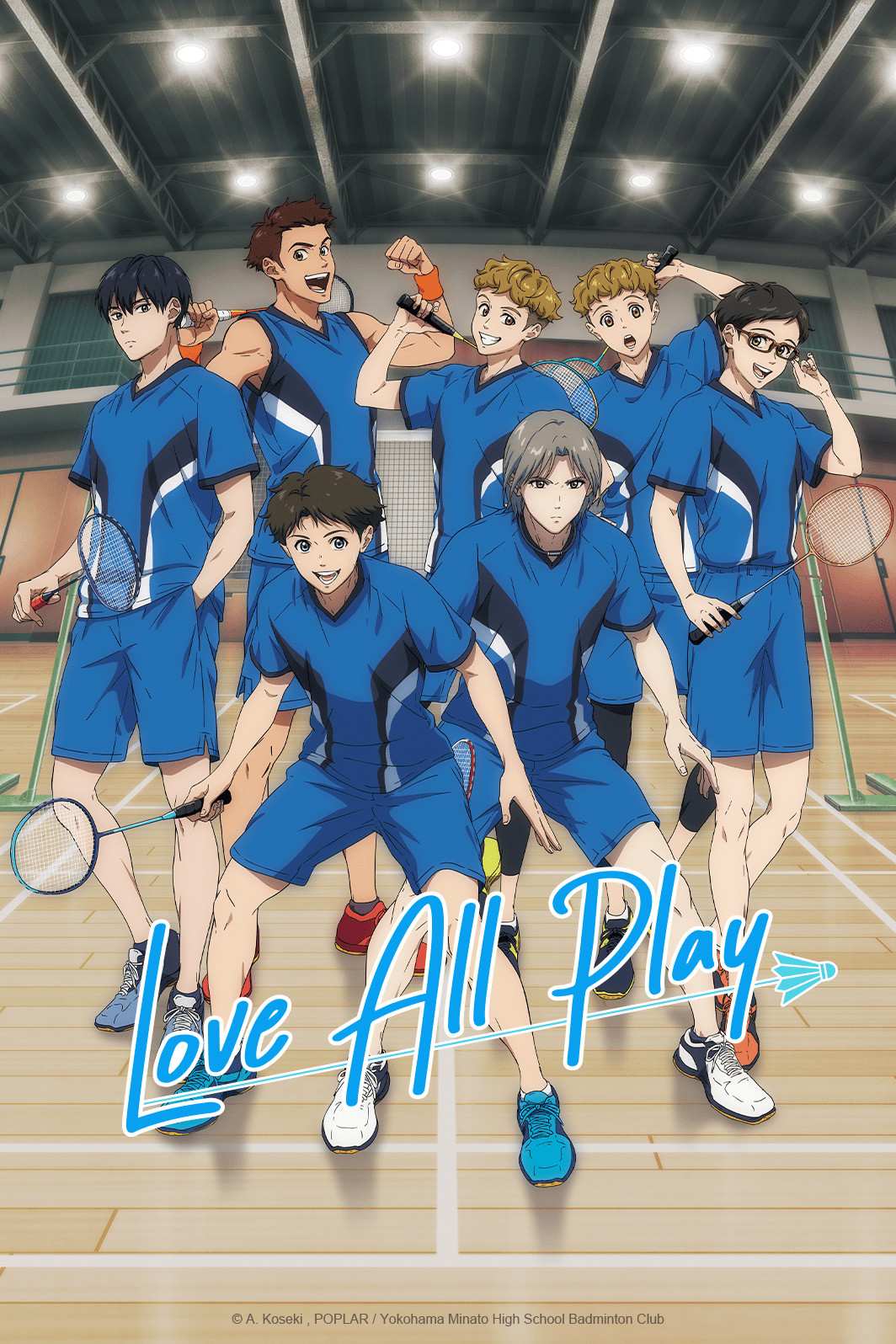 Poster chính thức của phim Phim Hoạt Hình "Love All Play" (Love All Play - 2022), với sự tham gia của diễn viên Harae Natsuki và Yohei Azakami.