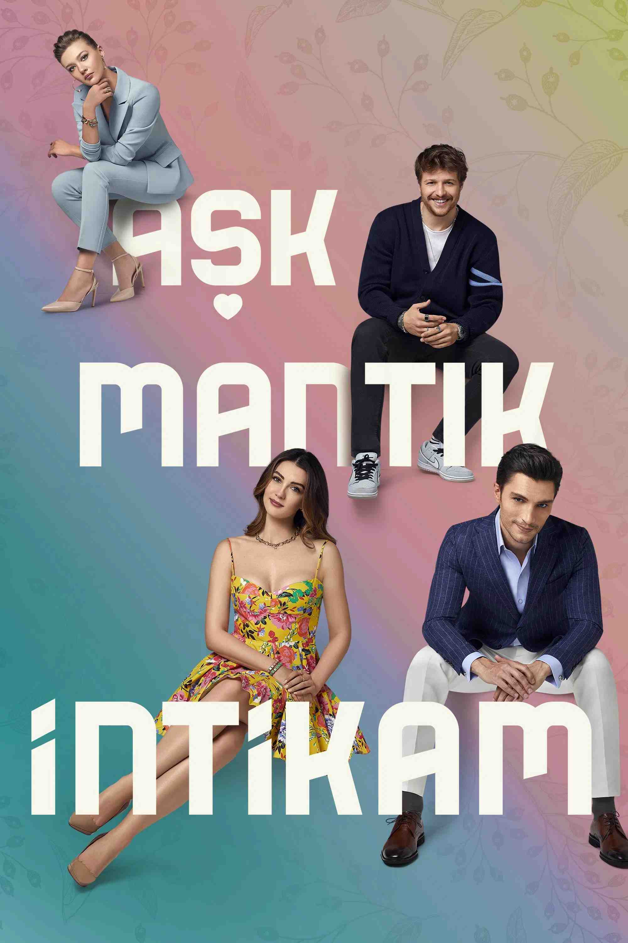 Poster chính thức của phim Phim Hài "Love Logic Revenge" (Love, Reason, Get Even - 2021), với sự tham gia của diễn viên Burcu Özberk và İlhan Şen.