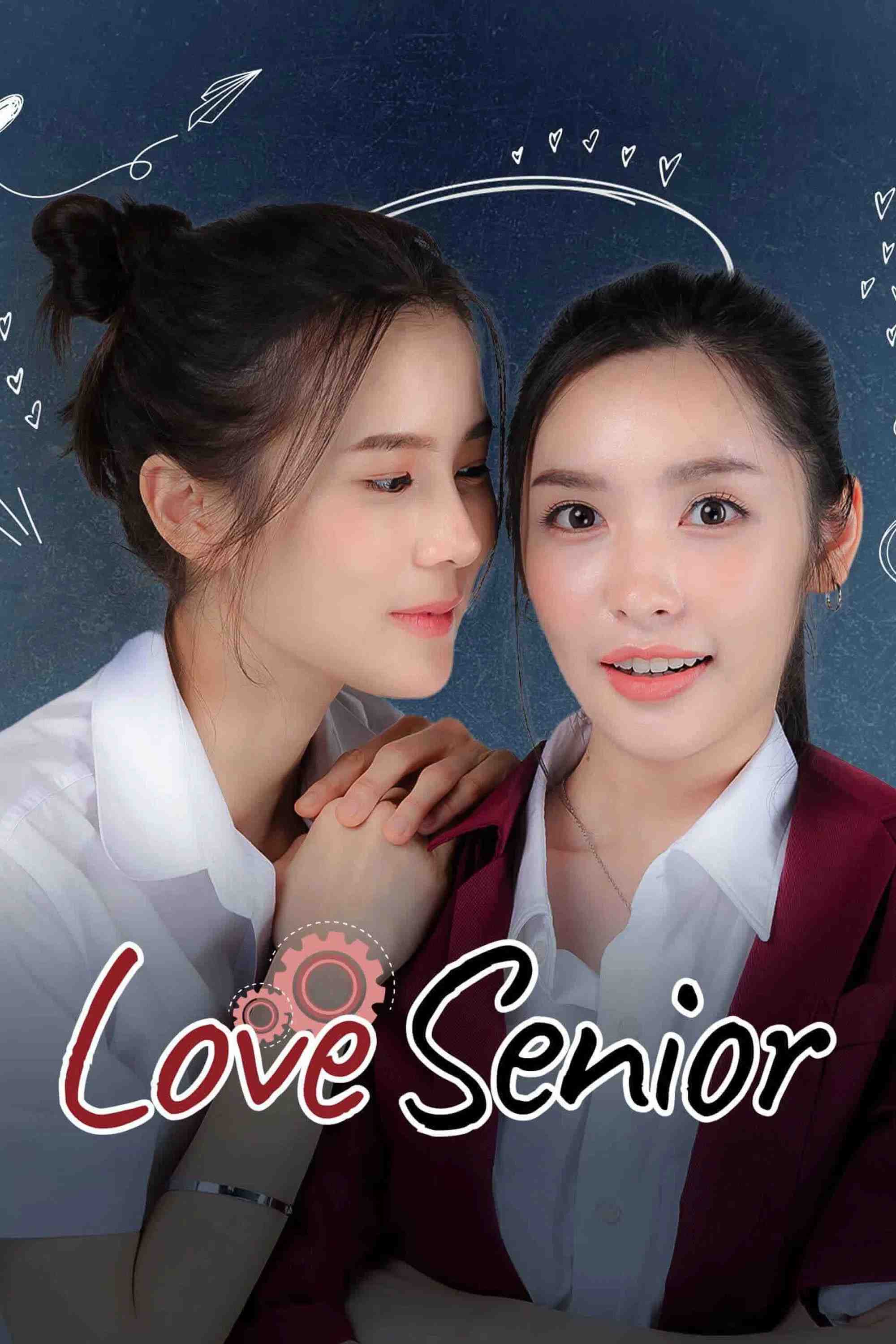 Poster chính thức của phim Phim Tâm Lý "Love Senior: Tiền Bối Kỷ Luật Yêu Em Được Không?" (Love Senior - 2023), với sự tham gia của diễn viên Anunta Teavirat và Kamollak Sangsubsin.