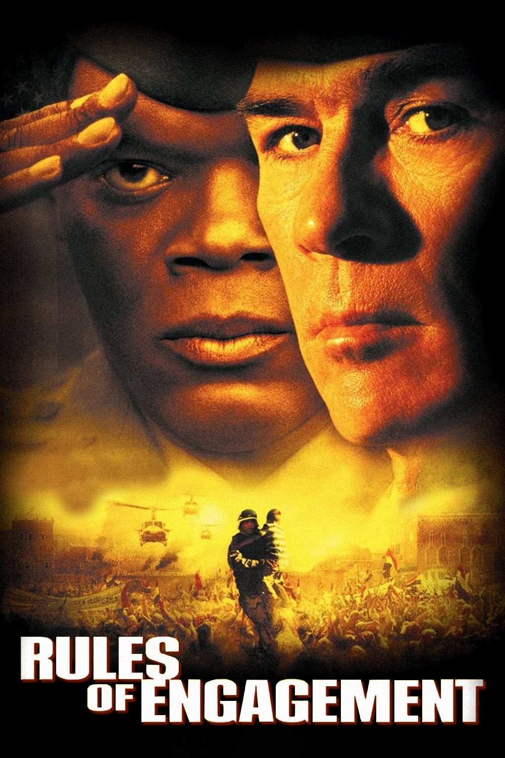 Poster chính thức của phim Phim Chiến Tranh, Phim Tâm Lý "Luật Chiến Tranh" (Rules of Engagement - 2000), với sự tham gia của diễn viên Tommy Lee Jones và Samuel L. Jackson.