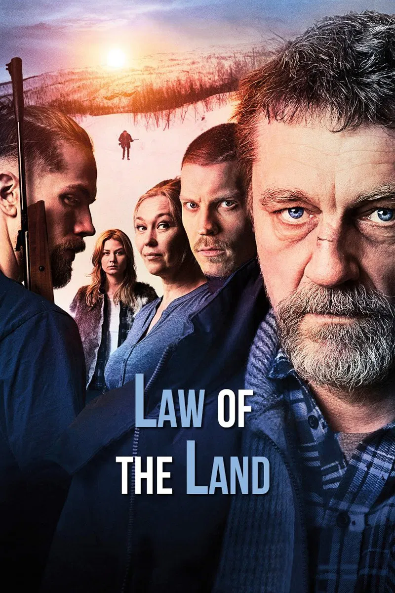 Poster chính thức của phim Phim Hình Sự, Phim Tâm Lý "Luật Của Đất" (Law of the Land - 2017), với sự tham gia của diễn viên Ville Virtanen và Antti Holma.