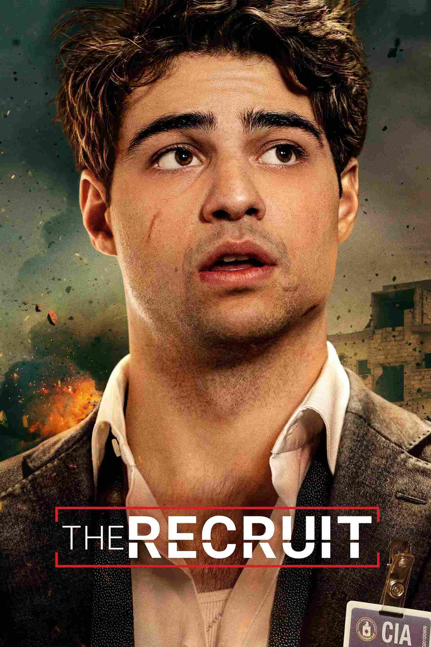 Poster chính thức của phim Phim Tâm Lý, Phim Hình Sự "Luật sư CIA" (The Recruit - 2022), với sự tham gia của diễn viên Noah Centineo và Colton Dunn.