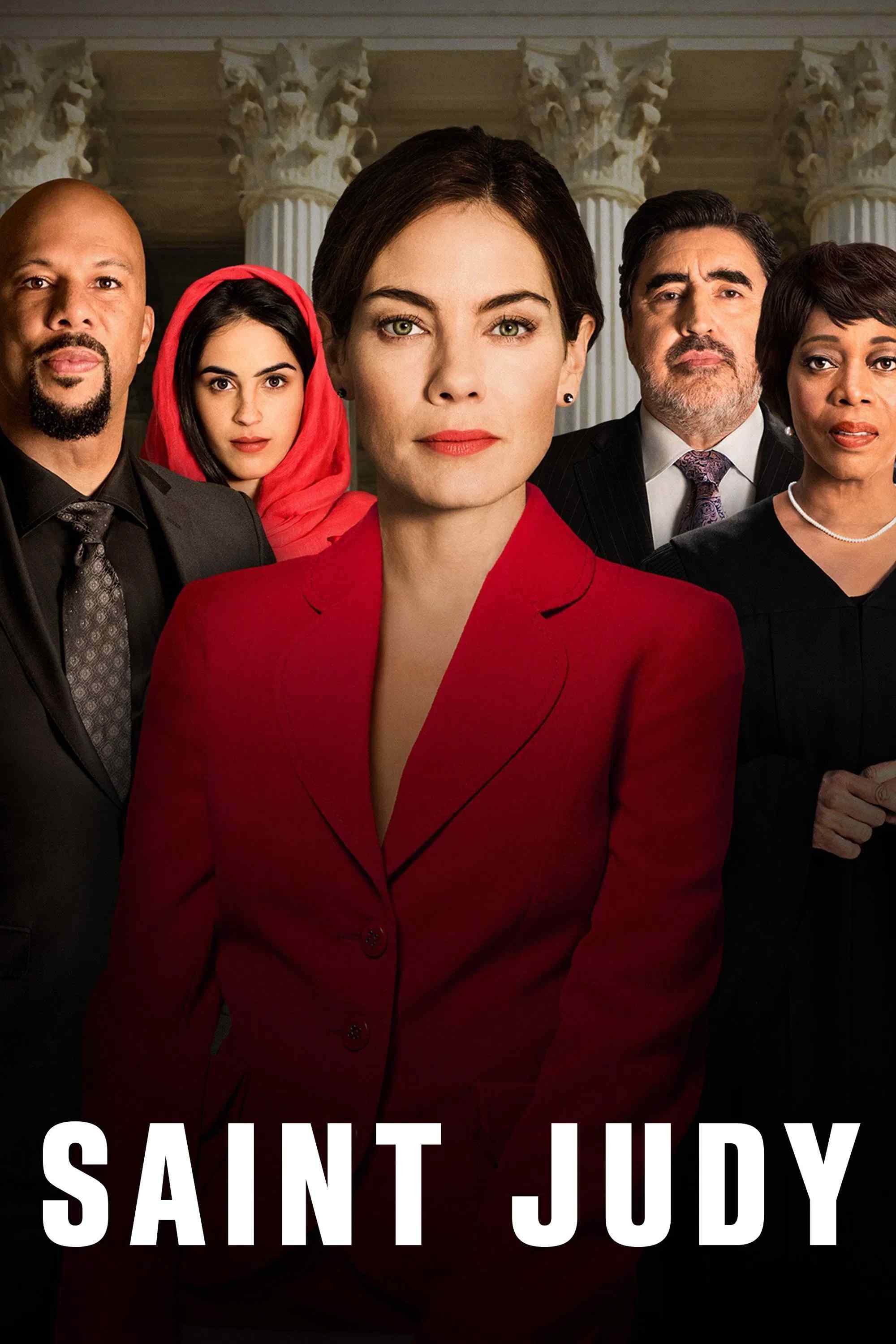 Poster chính thức của phim Phim Tâm Lý "Luật Sư Judy" (Saint Judy - 2019), với sự tham gia của diễn viên Michelle Monaghan và Leem Lubany.