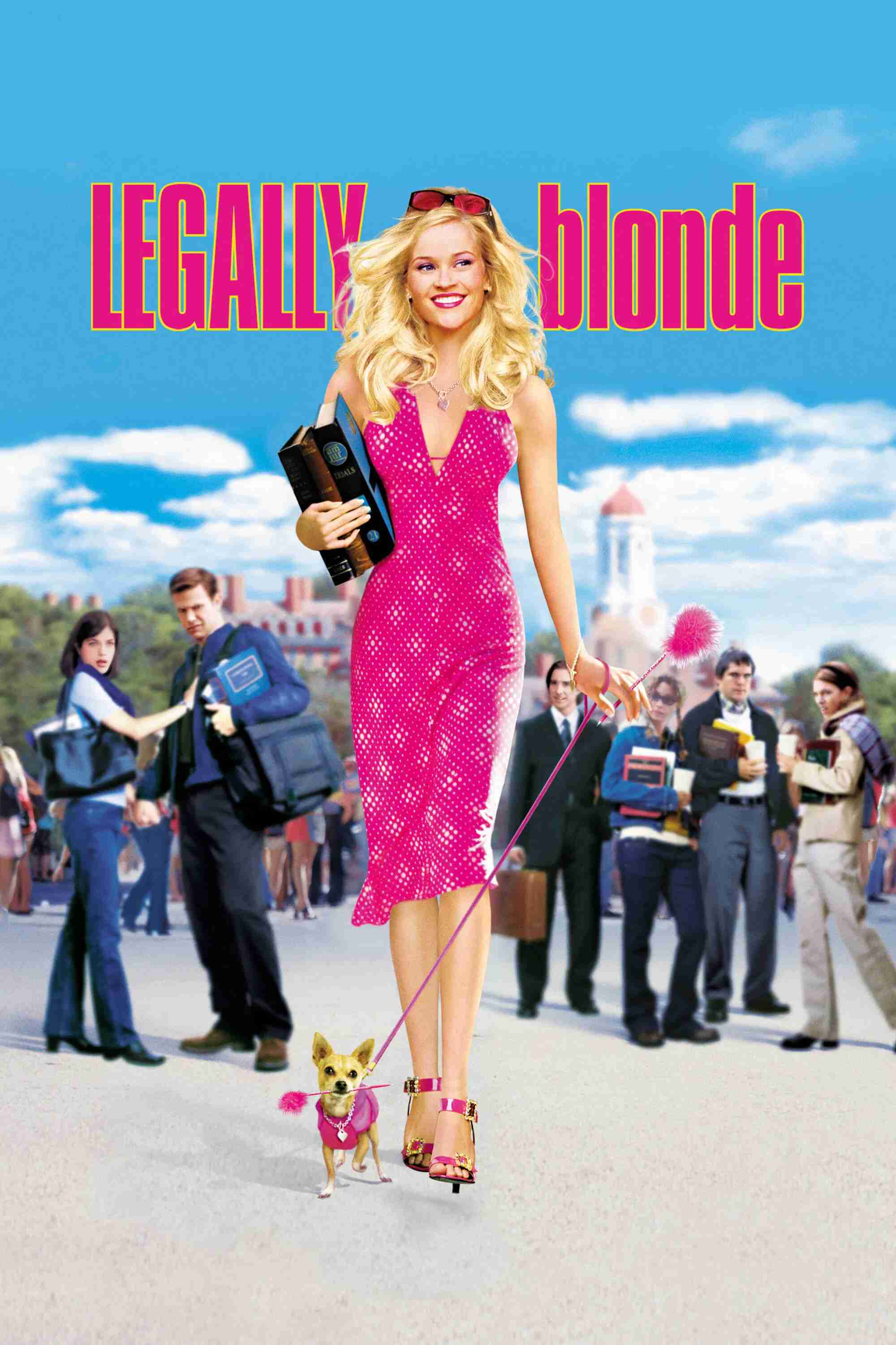 Poster chính thức của phim Phim Hài "Luật Sư Không Bằng Cấp" (Legally Blonde - 2001), với sự tham gia của diễn viên Reese Witherspoon và Luke Wilson.