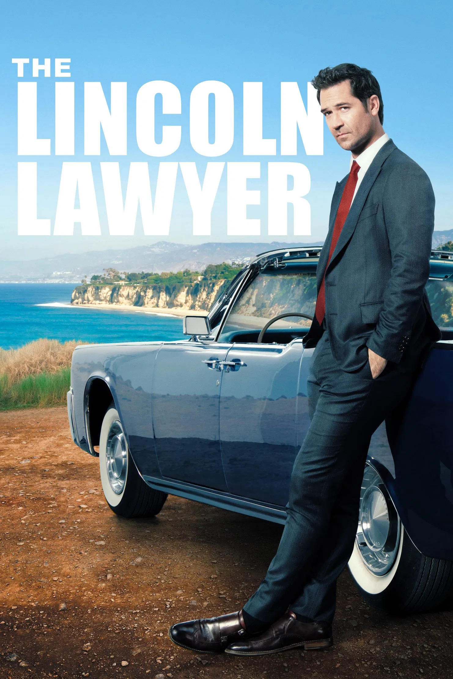 Poster chính thức của phim Phim Tâm Lý, Phim Hình Sự "Luật Sư Lincoln (Phần 1)" (The Lincoln Lawyer - 2022), với sự tham gia của diễn viên Manuel Garcia-Rulfo và Becki Newton.