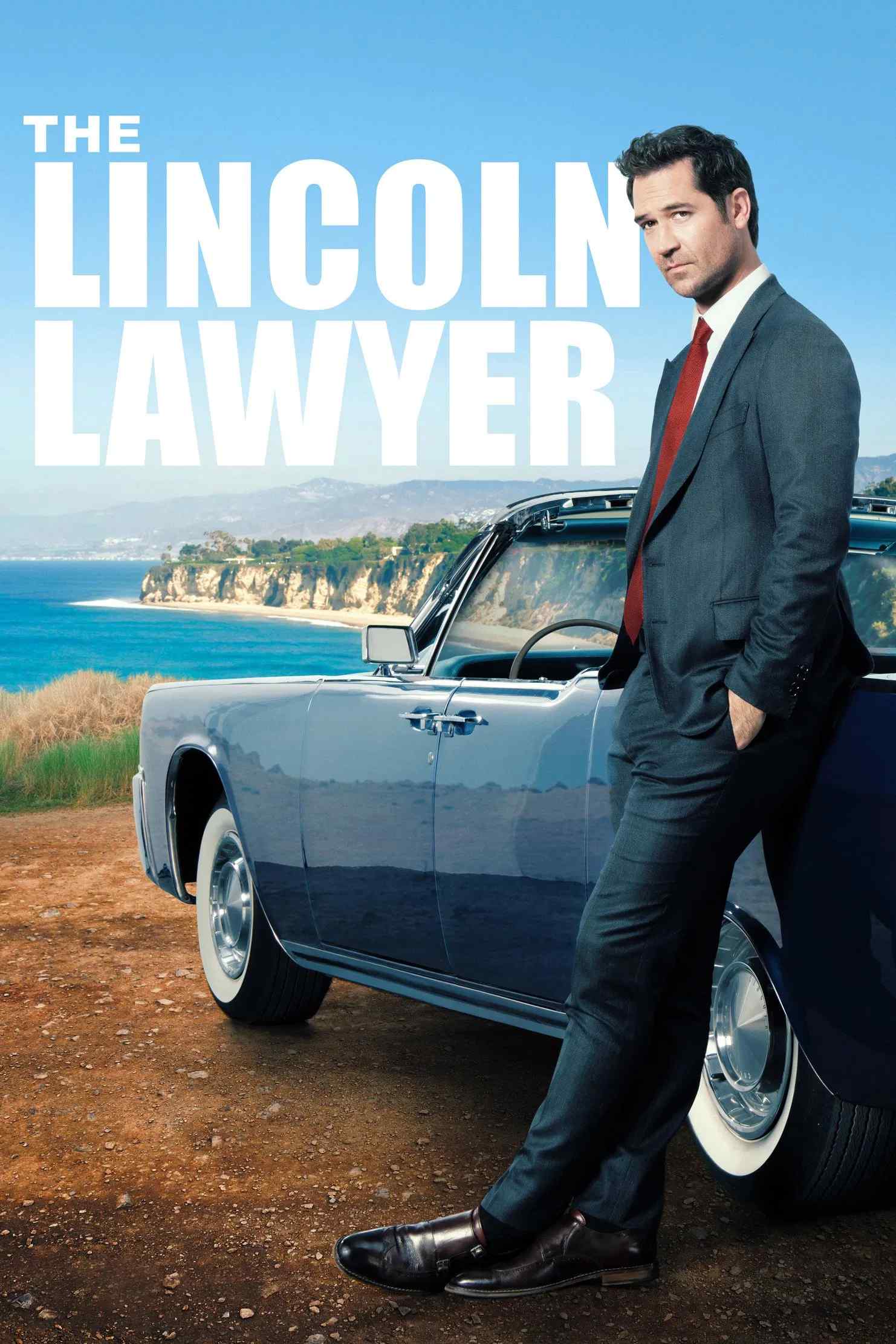 Poster chính thức của phim Phim Tâm Lý, Phim Hình Sự "Luật Sư Lincoln (Phần 3)" (The Lincoln Lawyer - 2022), với sự tham gia của diễn viên Manuel Garcia-Rulfo và Becki Newton.